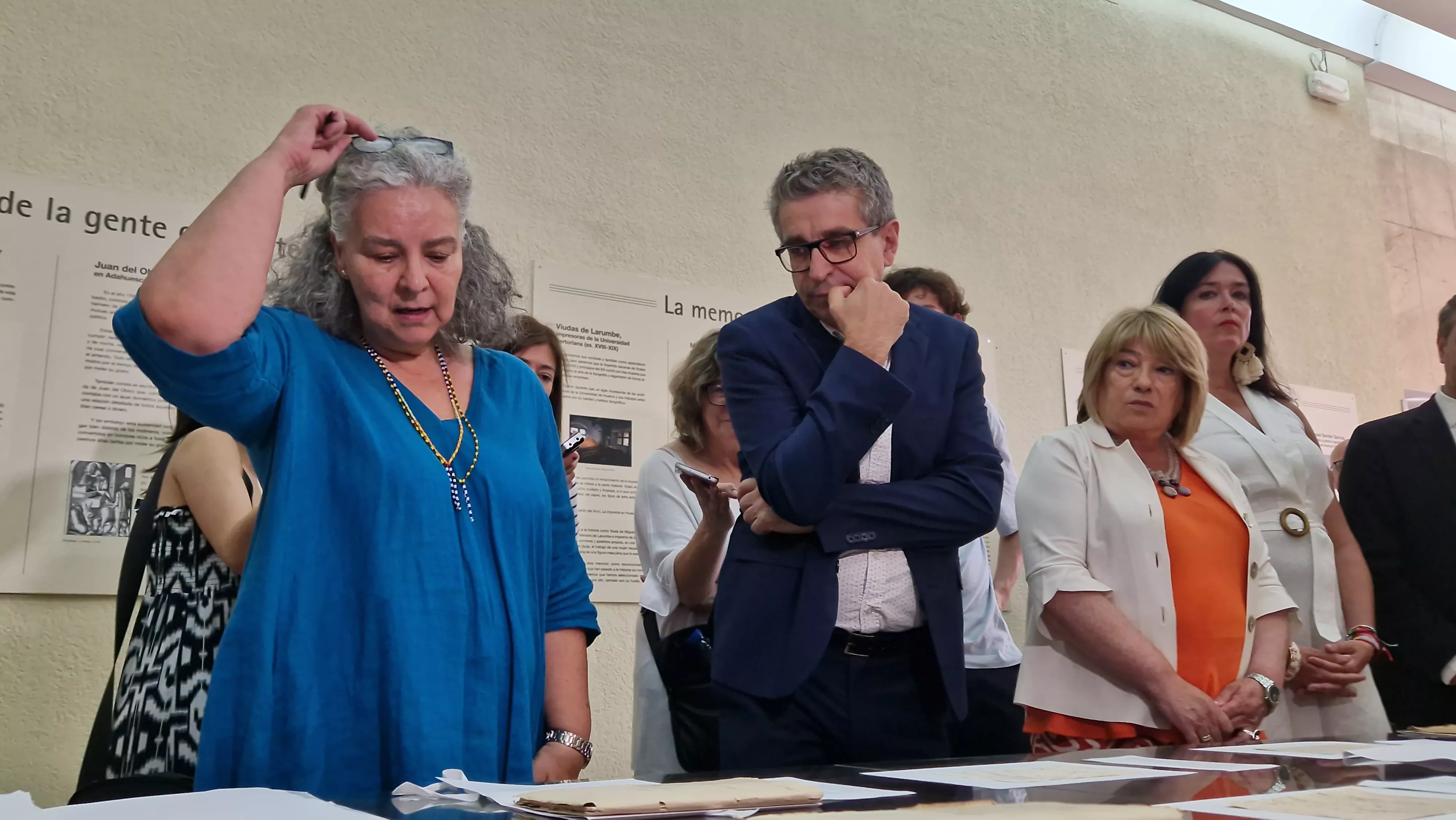 Visita del secretario de Estado de Cultura, Jordi Martí, a Huesca. Foto Myriam Martínez 