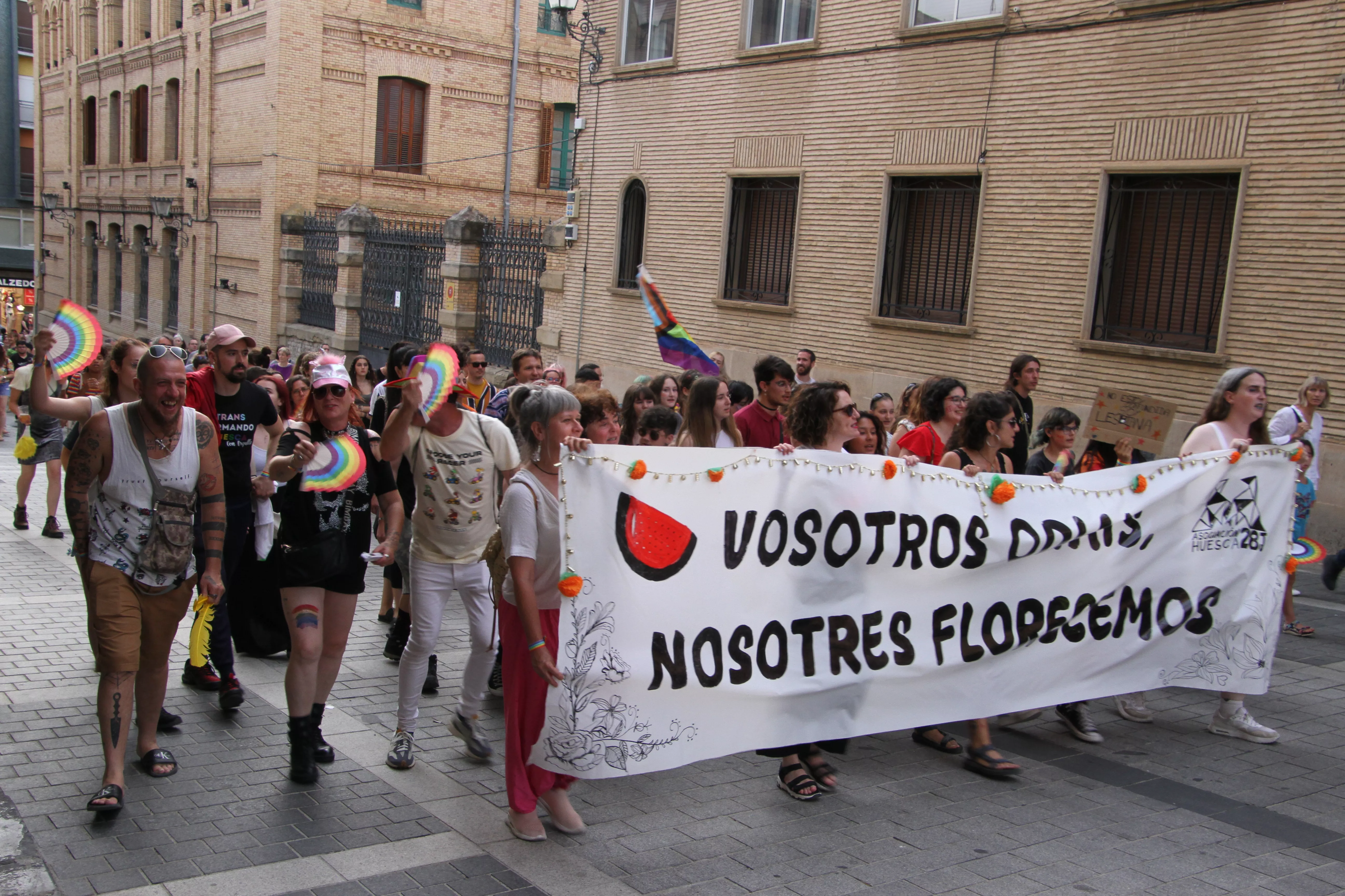  Imagen de una pasada celebración en Huesca del Día del Orgullo. Foto Carlos Neofato