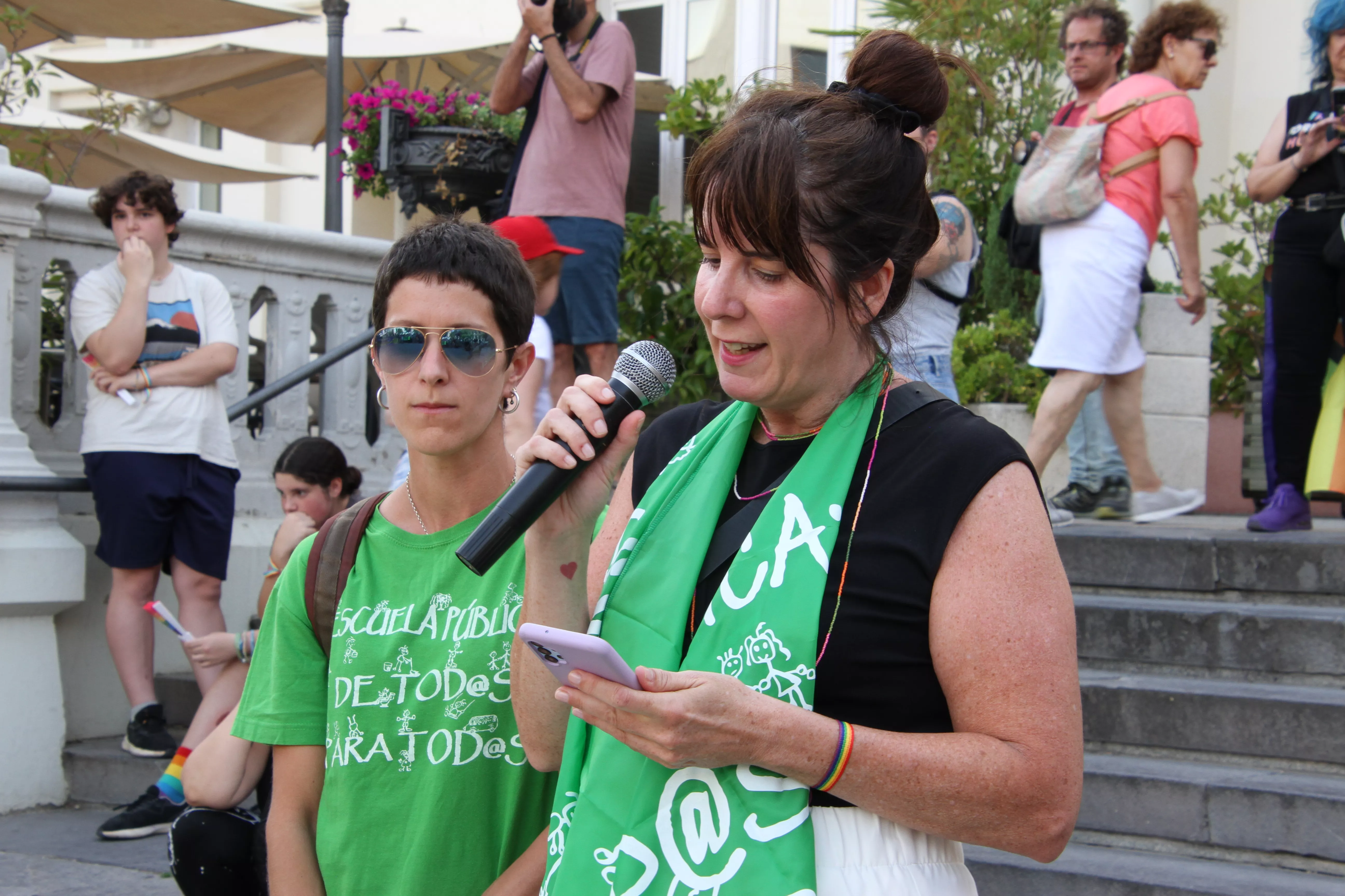  Concentración "por una educación digna y de calidad".  Foto Carlos Neofato