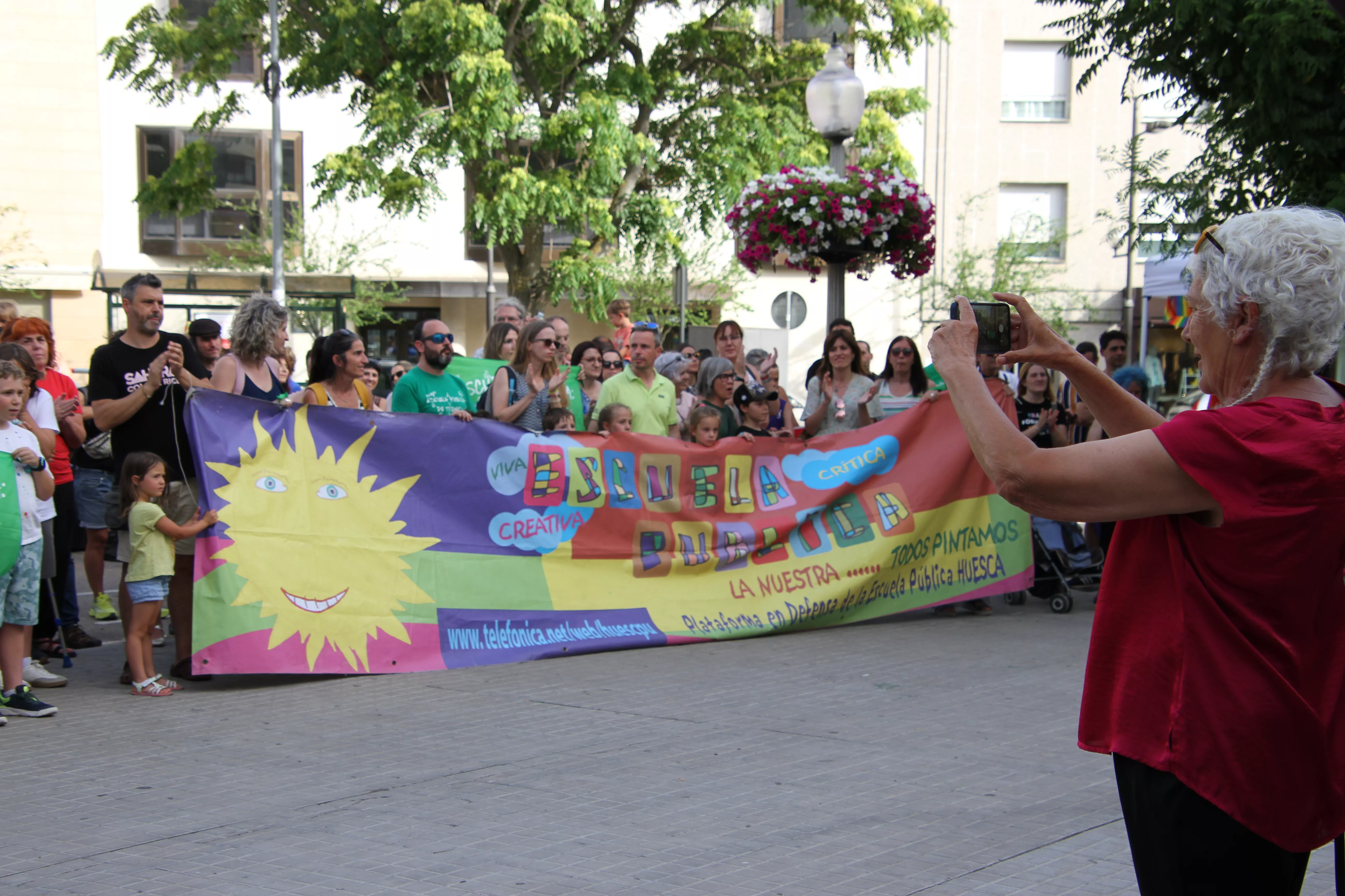  Concentración "por una educación digna y de calidad".  Foto Carlos Neofato