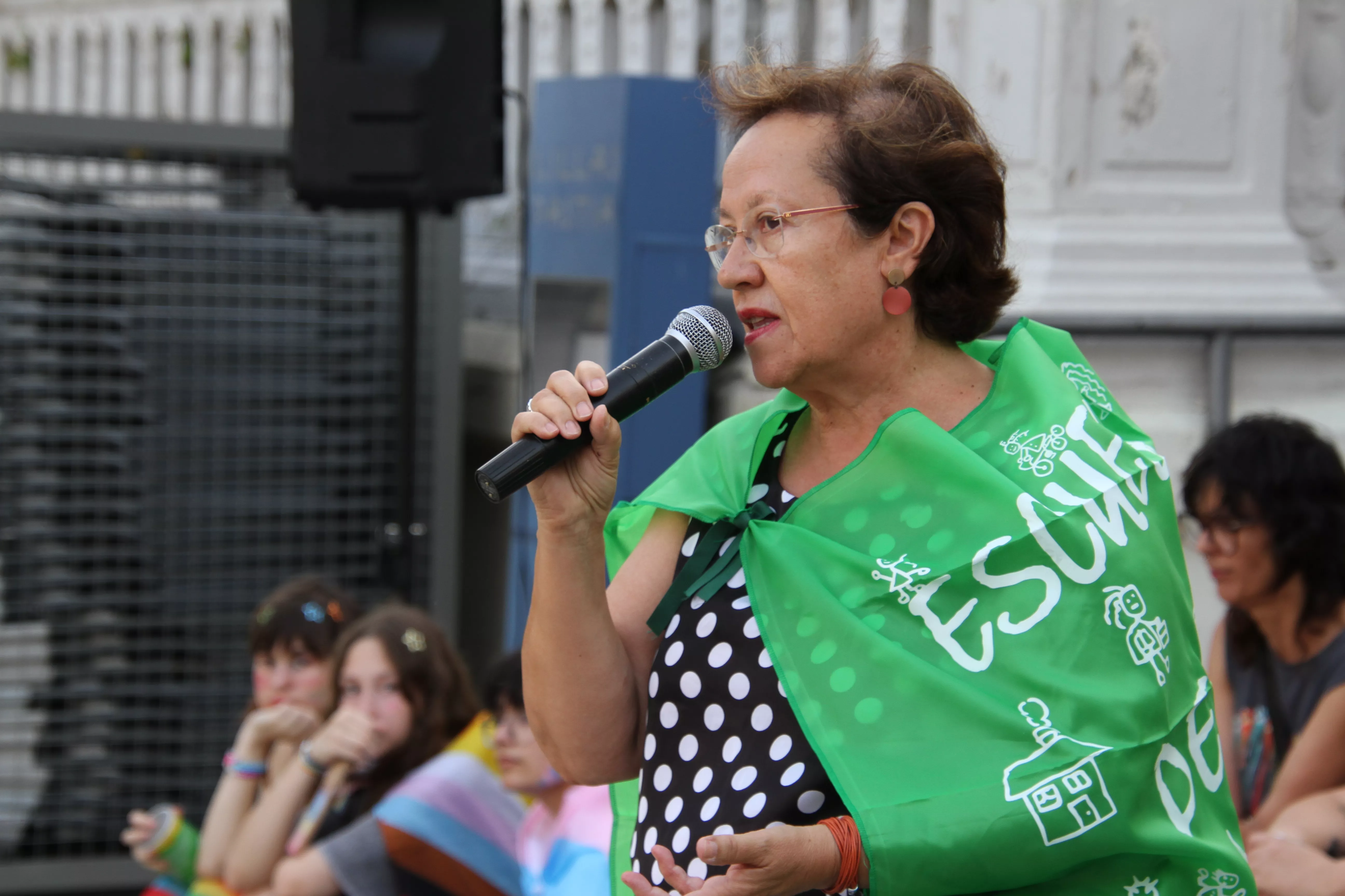  Concentración "por una educación digna y de calidad".  Foto Carlos Neofato