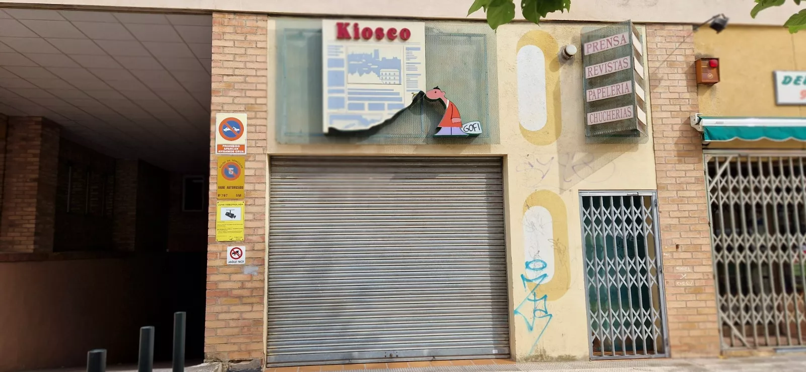 El kiosco Gofi ha echado la persiana