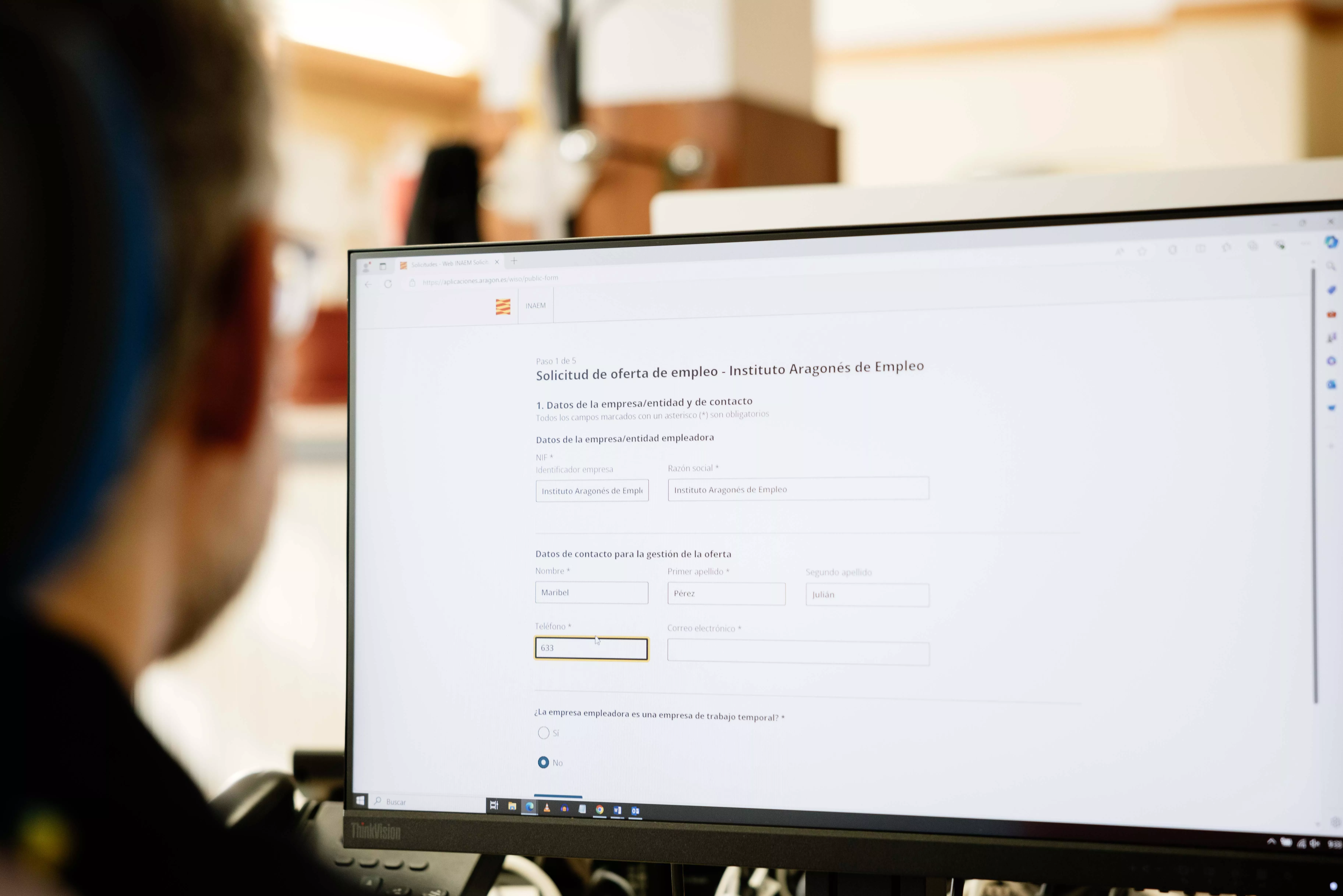 Presentar ofertas de empleo, más fácil. Eduardo Ezequiel (DGA)