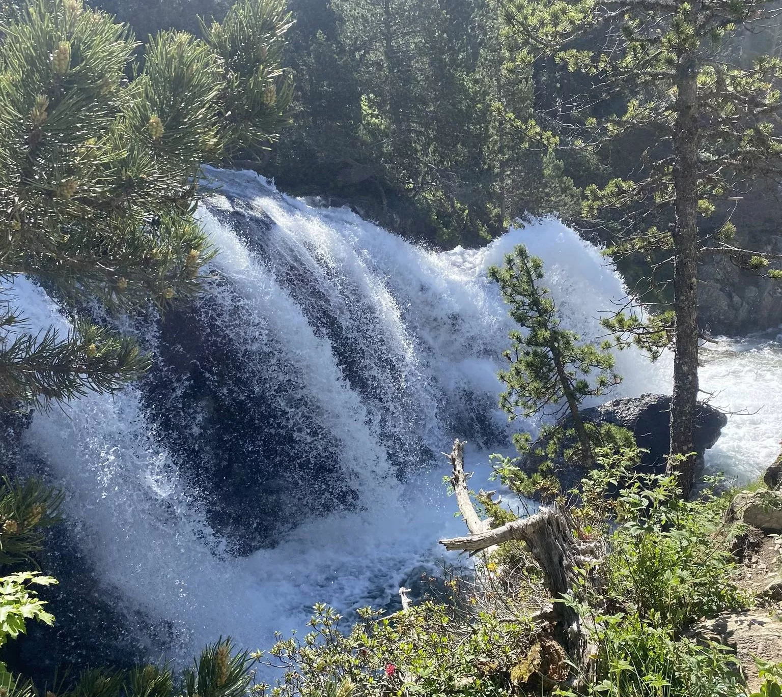 Los ibones de Bachimaña superior e inferior están desbordados.