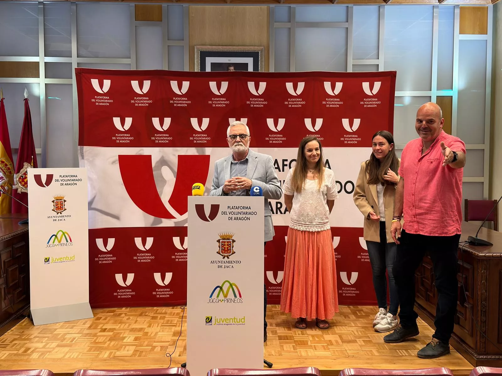 Presentación del acuerdo Ayuntamiento de Jaca-Plataforma del Voluntariado
