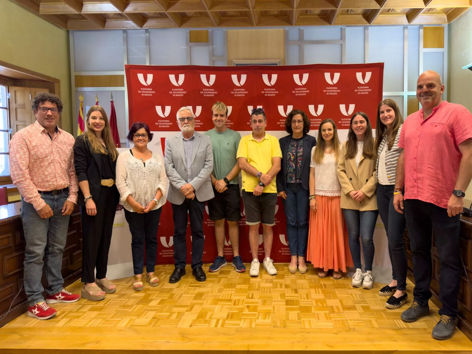 Presentación del acuerdo Ayuntamiento de Jaca-Plataforma del Voluntariado