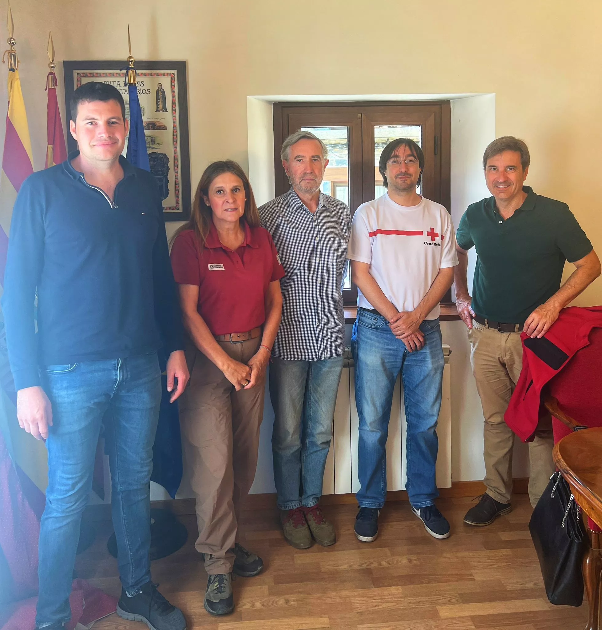 Participantes en la firma del convenio.
