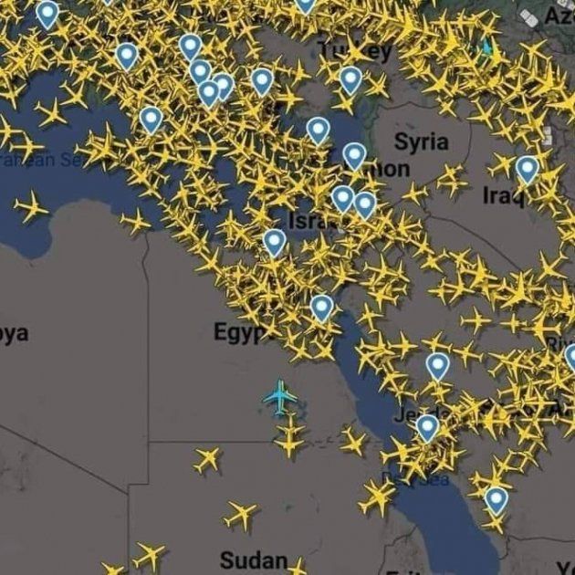 Recorrido de aviones