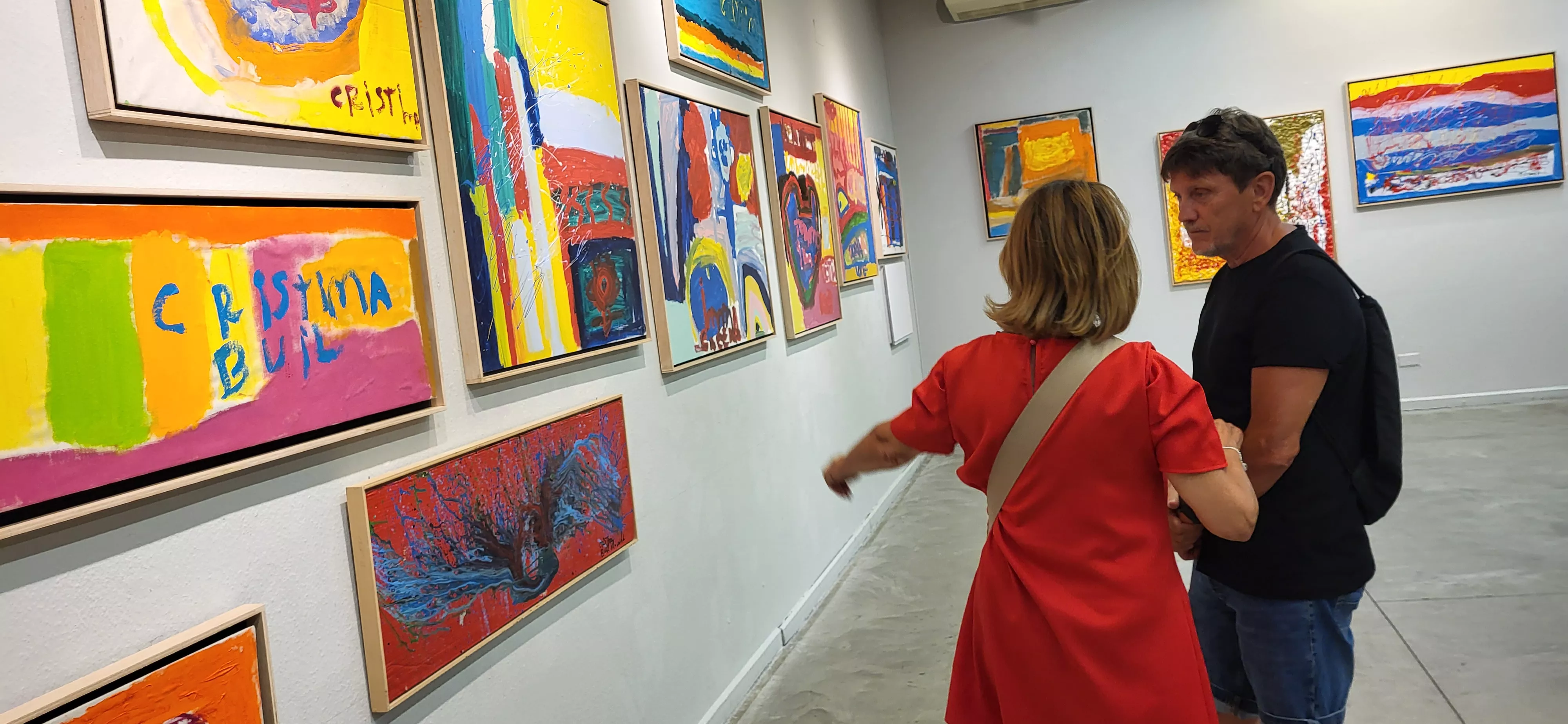 Exposición “Alma y Amor” de Cristina Buil, artista del Grupo ZehBRA de Valentia. Foto Mercedes Manterola