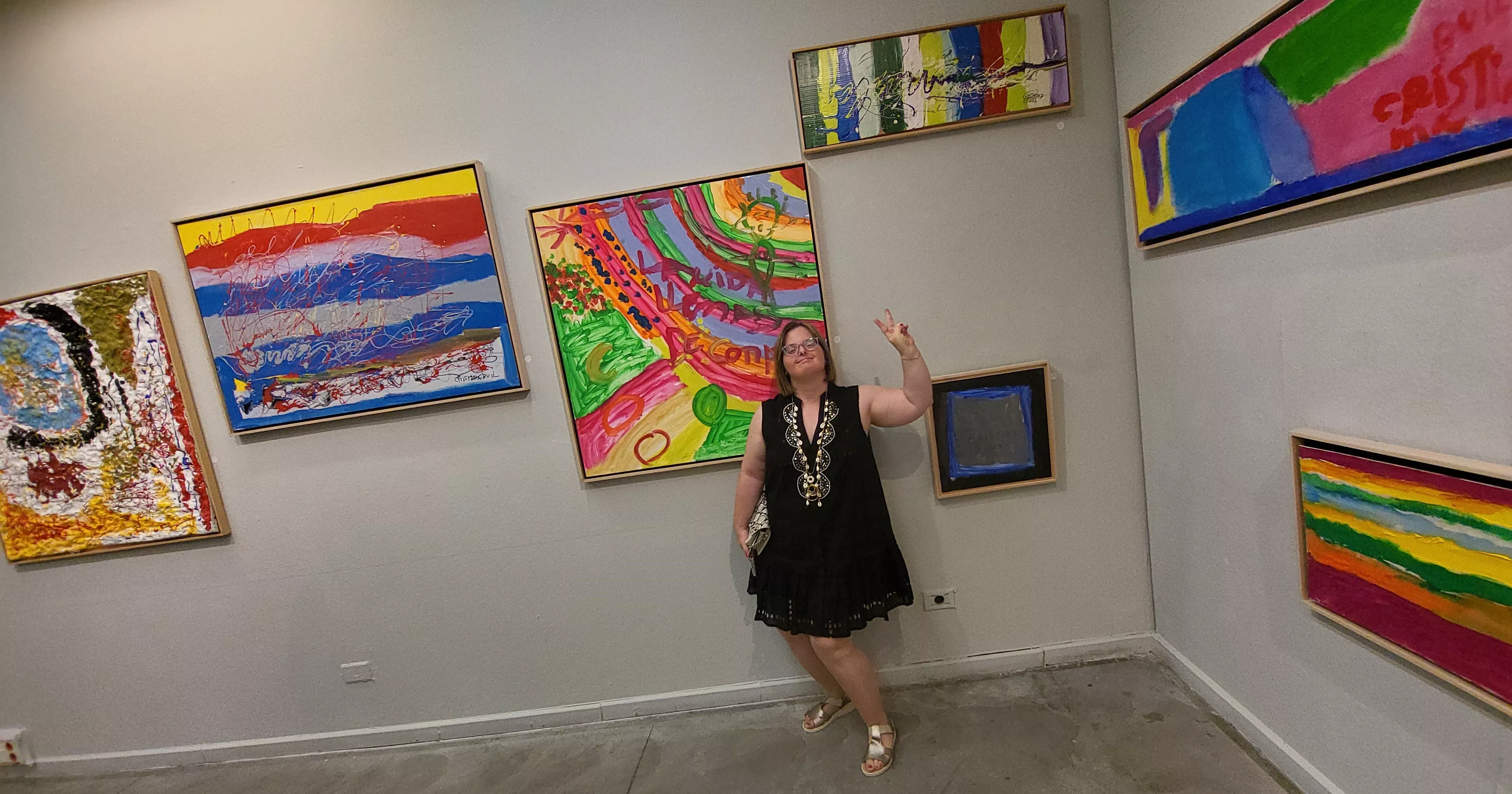 Exposición “Alma y Amor” de Cristina Buil, artista del Grupo ZehBRA de Valentia. Foto Mercedes Manterola