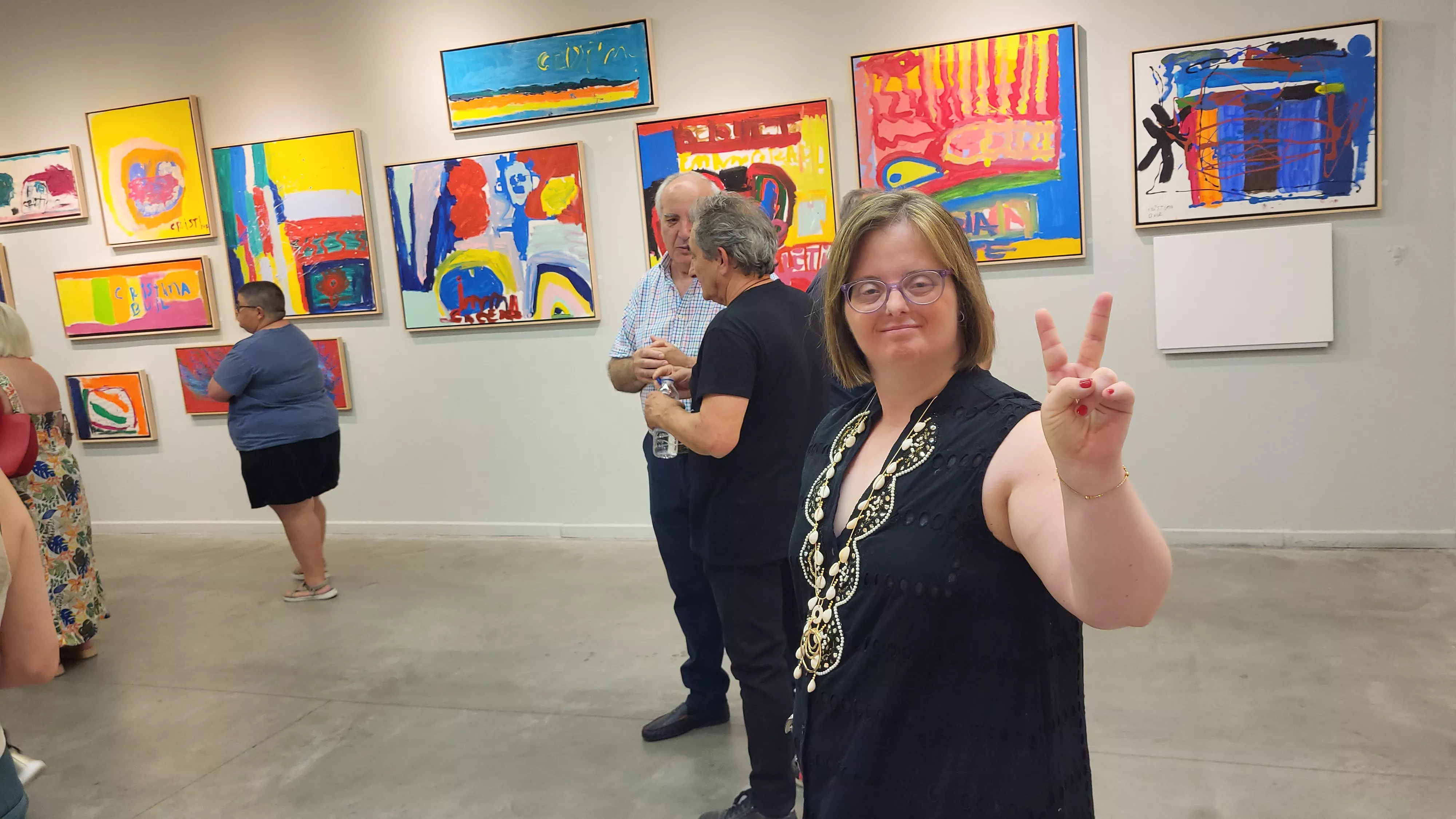 Exposición “Alma y Amor” de Cristina Buil, artista del Grupo ZehBRA de Valentia. Foto Mercedes Manterola