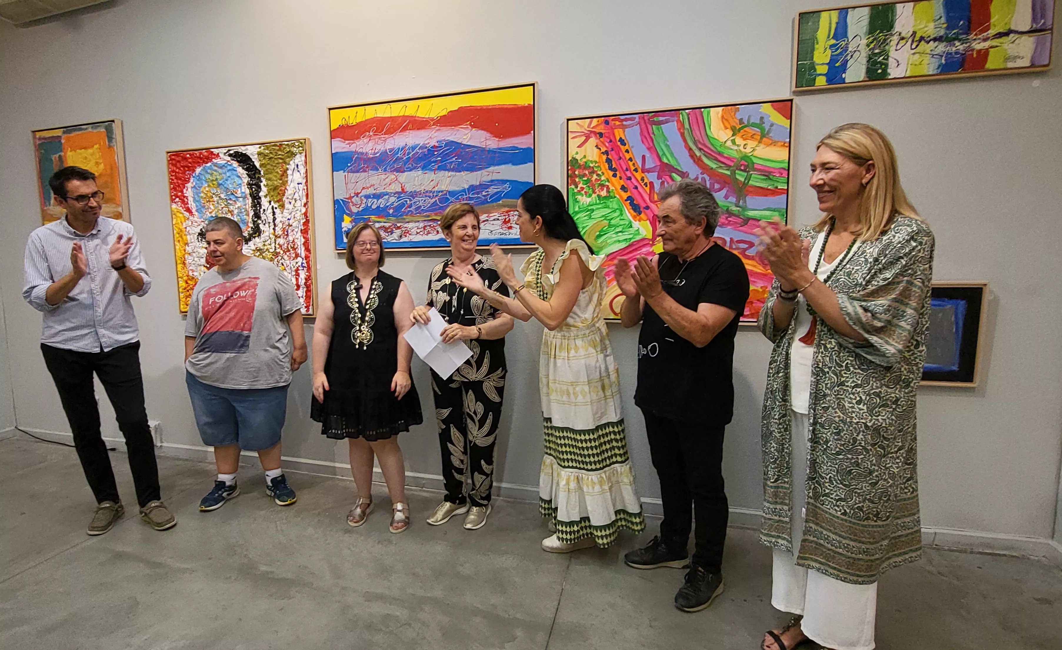 Exposición “Alma y Amor” de Cristina Buil, artista del Grupo ZehBRA de Valentia. Foto Mercedes Manterola