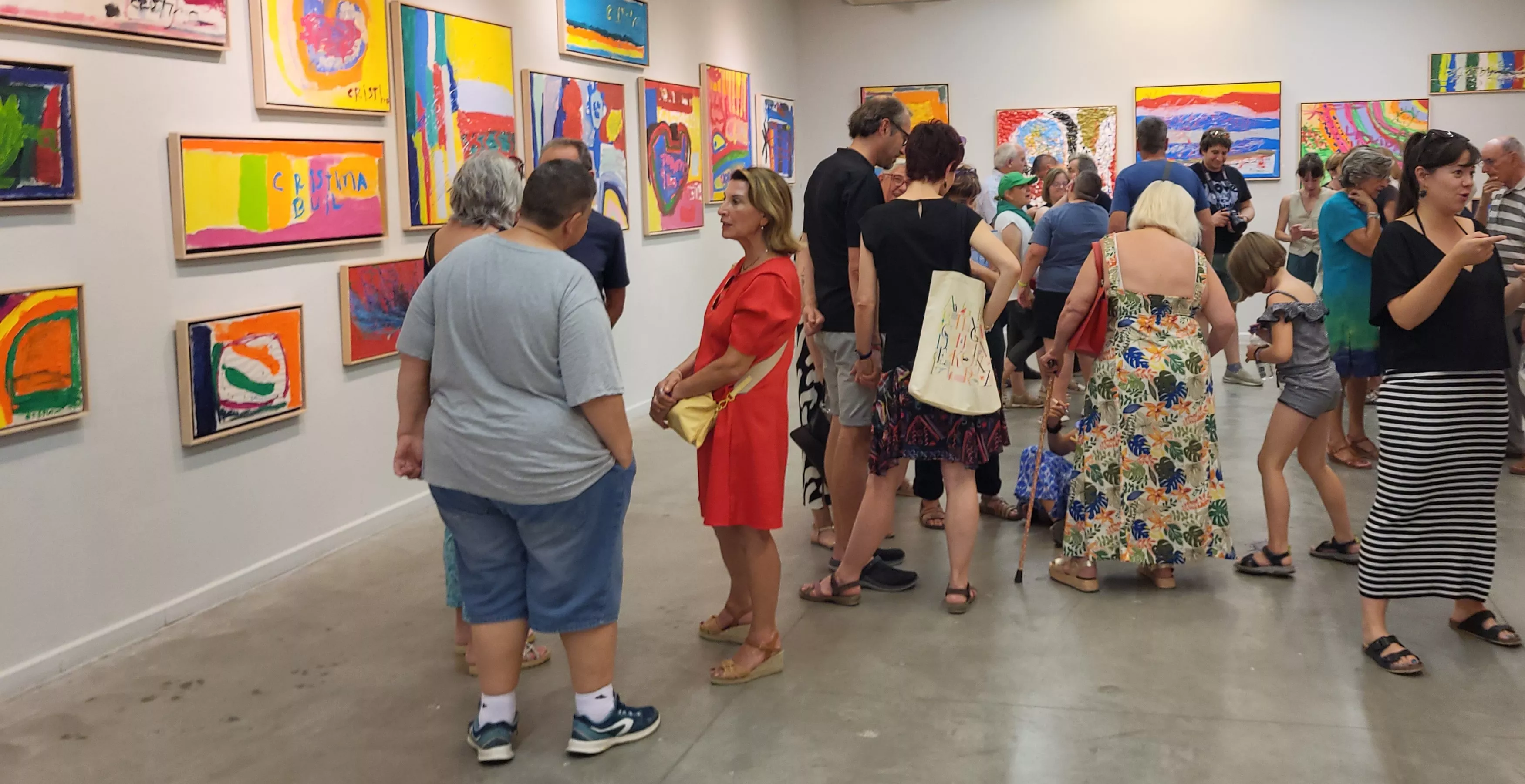 Exposición “Alma y Amor” de Cristina Buil, artista del Grupo ZehBRA de Valentia. Foto Mercedes Manterola