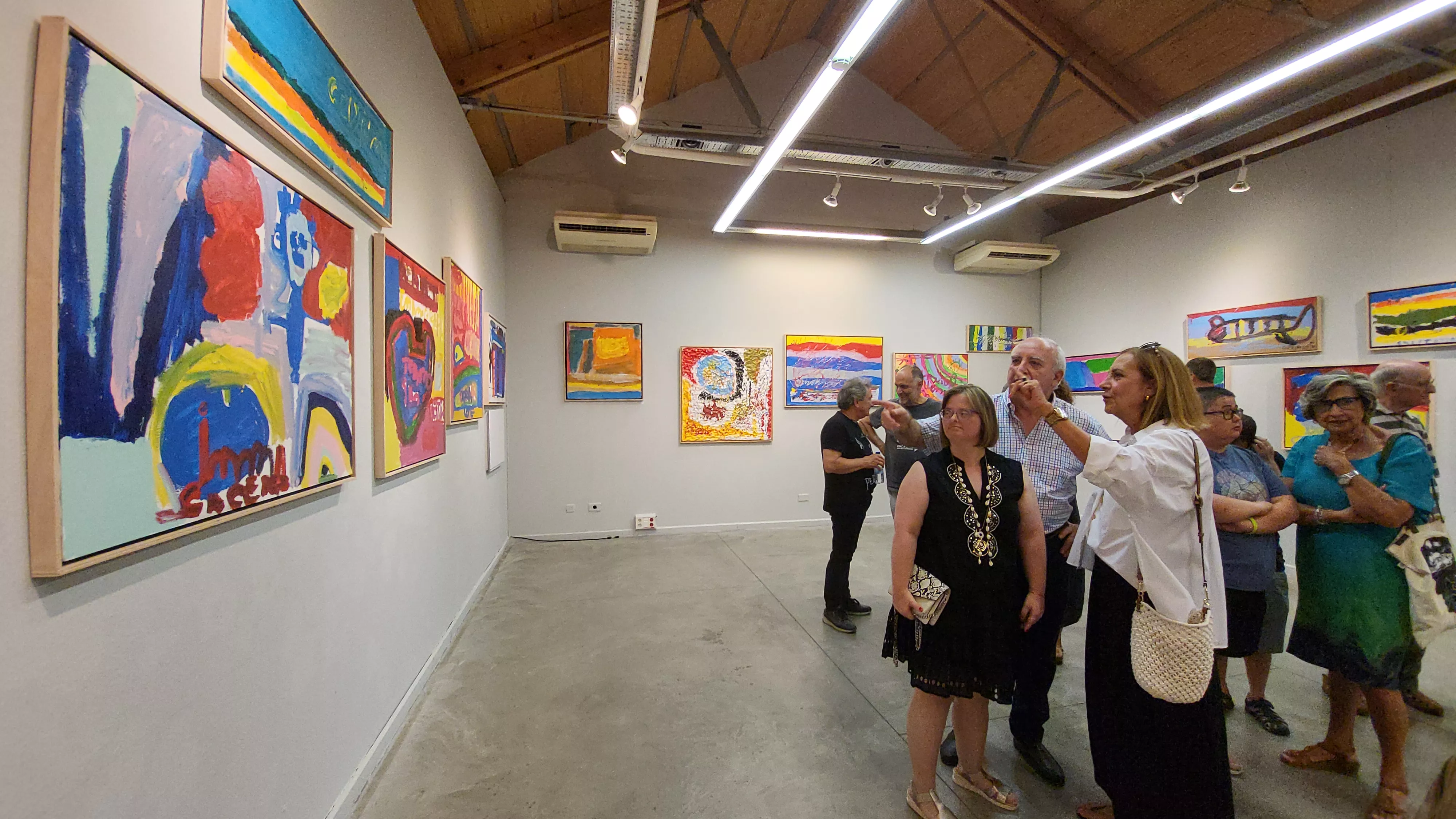 Exposición “Alma y Amor” de Cristina Buil, artista del Grupo ZehBRA de Valentia. Foto Mercedes Manterola