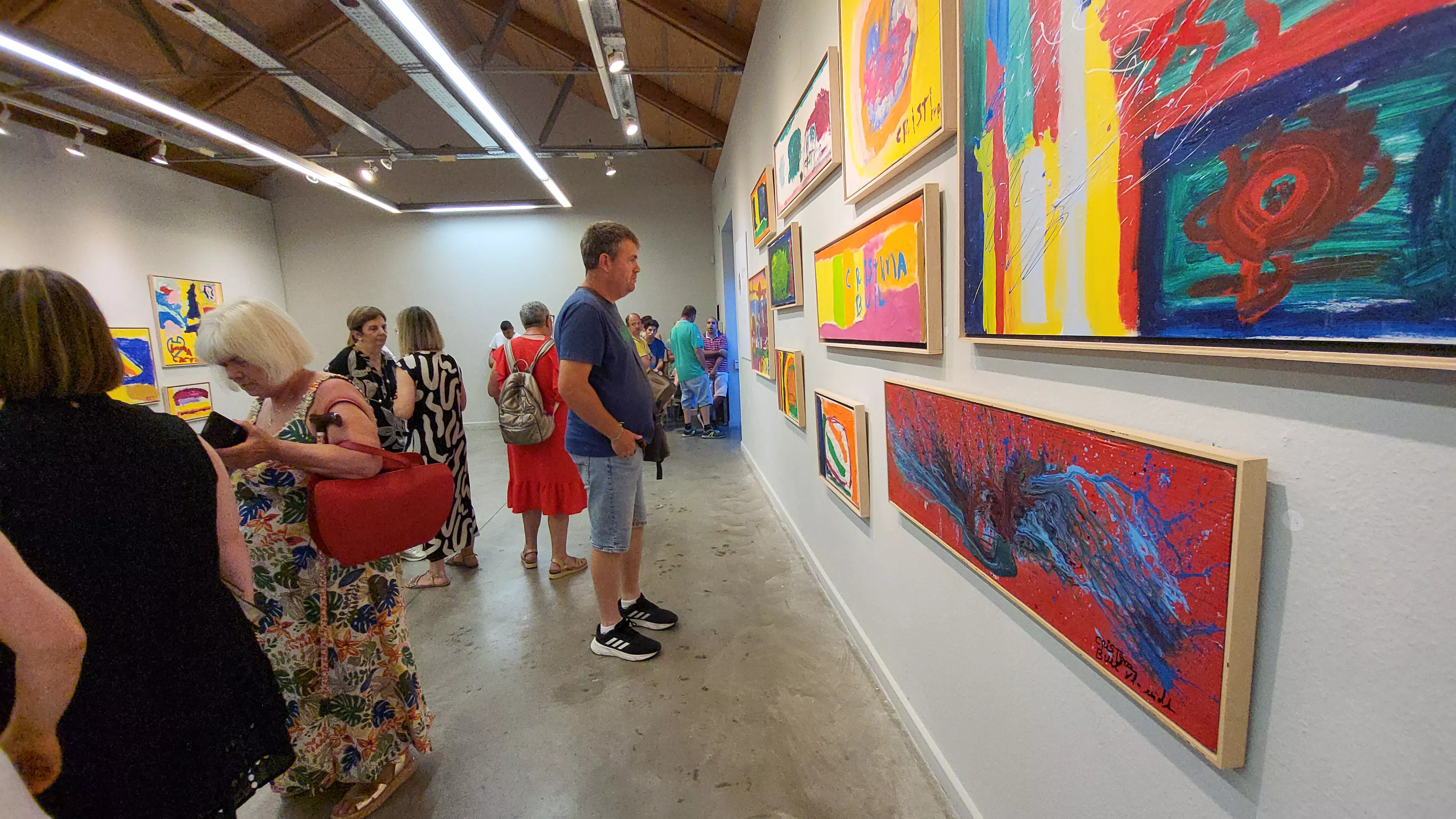 Exposición “Alma y Amor” de Cristina Buil, artista del Grupo ZehBRA de Valentia. Foto Mercedes Manterola