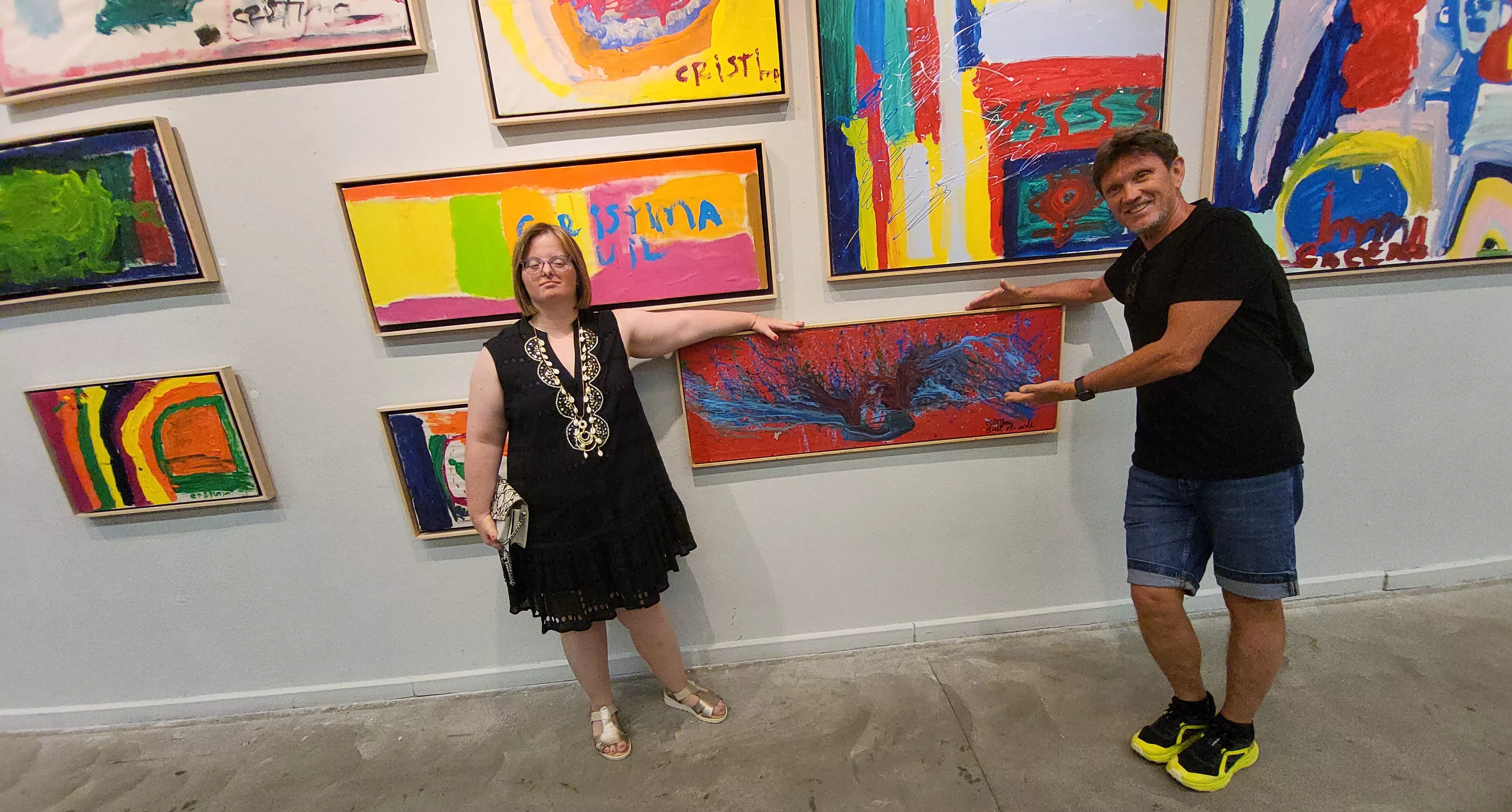 Exposición “Alma y Amor” de Cristina Buil, artista del Grupo ZehBRA de Valentia. Foto Mercedes Manterola