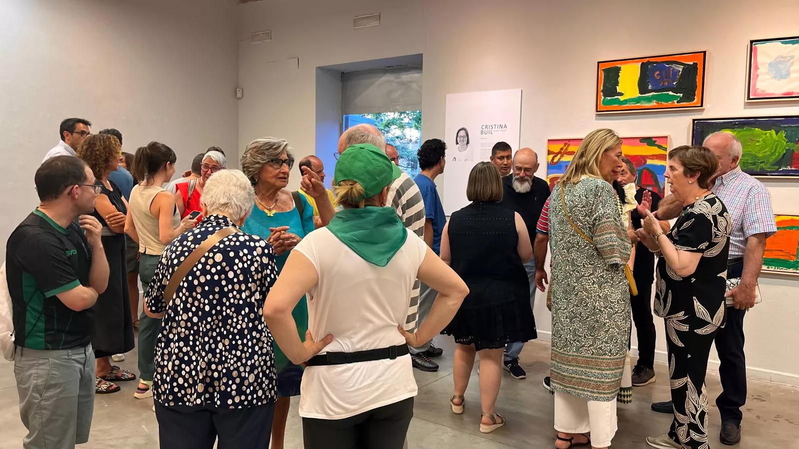 Exposición “Alma y Amor” de Cristina Buil, artista del Grupo ZehBRA de Valentia. Foto Mercedes Manterola