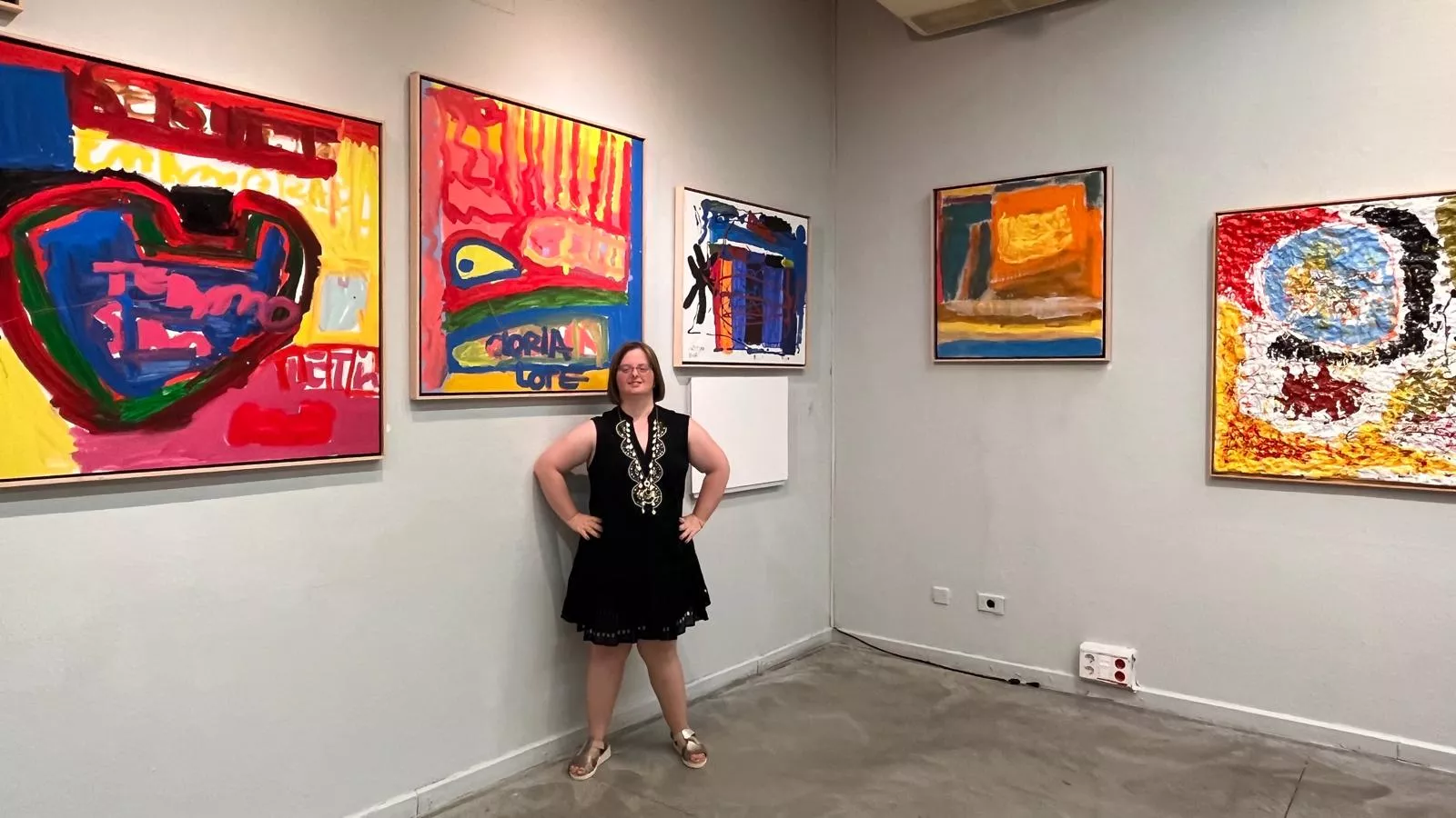 Exposición “Alma y Amor” de Cristina Buil, artista del Grupo ZehBRA de Valentia. Foto Mercedes Manterola