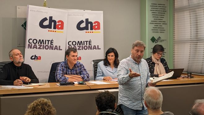 José Luis Soro, en el Comité Nazional en Huesca José Luis Soro, en el Comité Nazional en Huesca