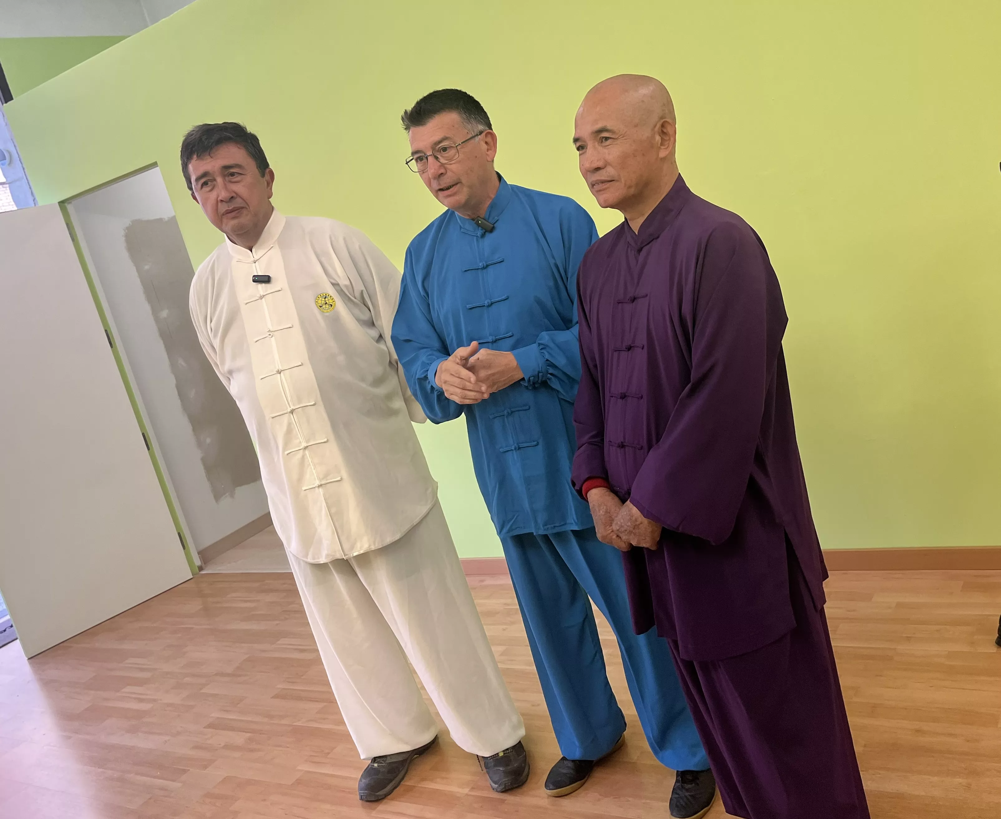 Visita del maestro Chen Sheng Yu a la Escuela de Tai Chi de Huesca. Foto Mercedes Manterola