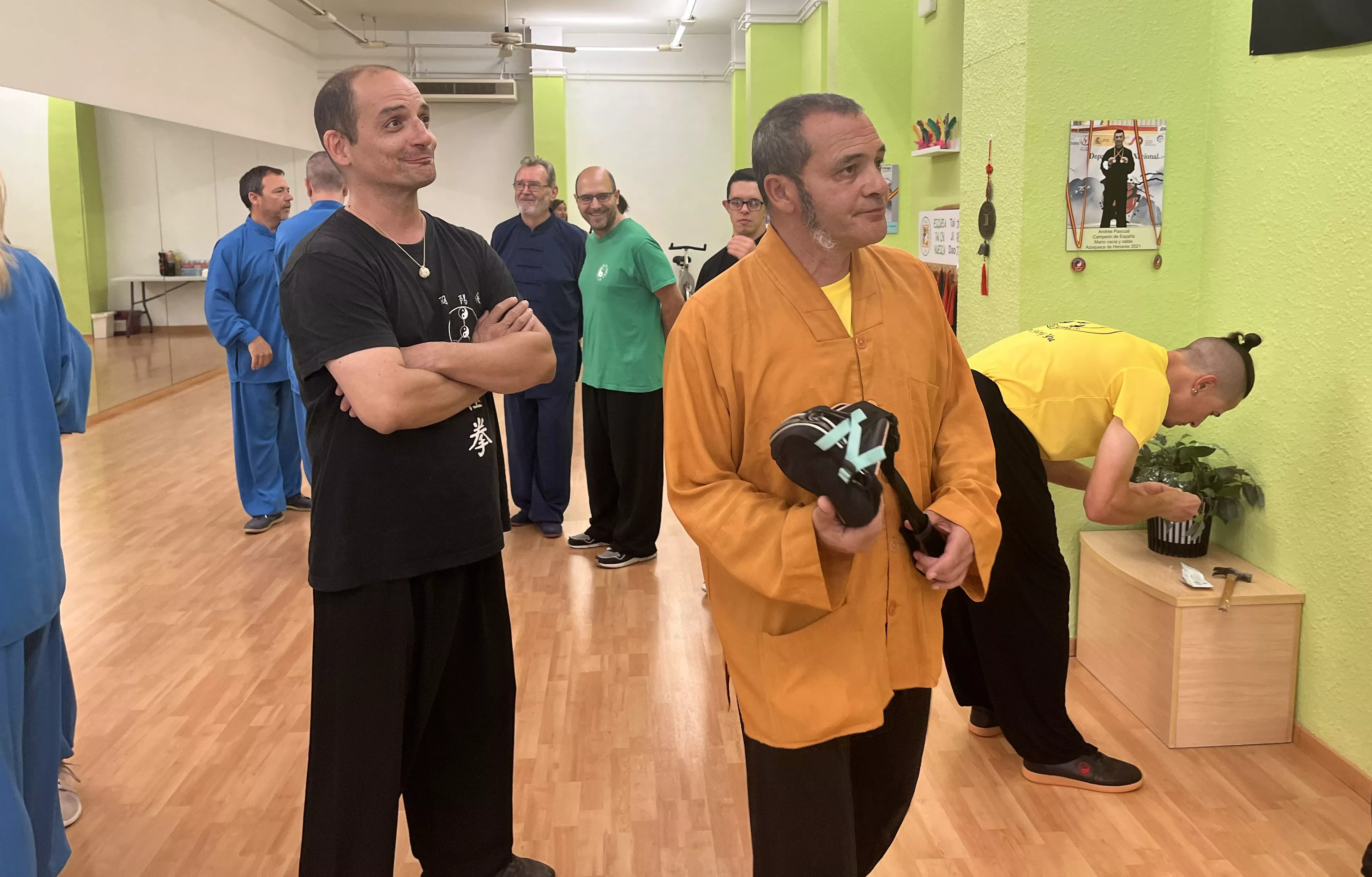 Visita del maestro Chen Sheng Yu a la Escuela de Tai Chi de Huesca. Foto Mercedes Manterola
