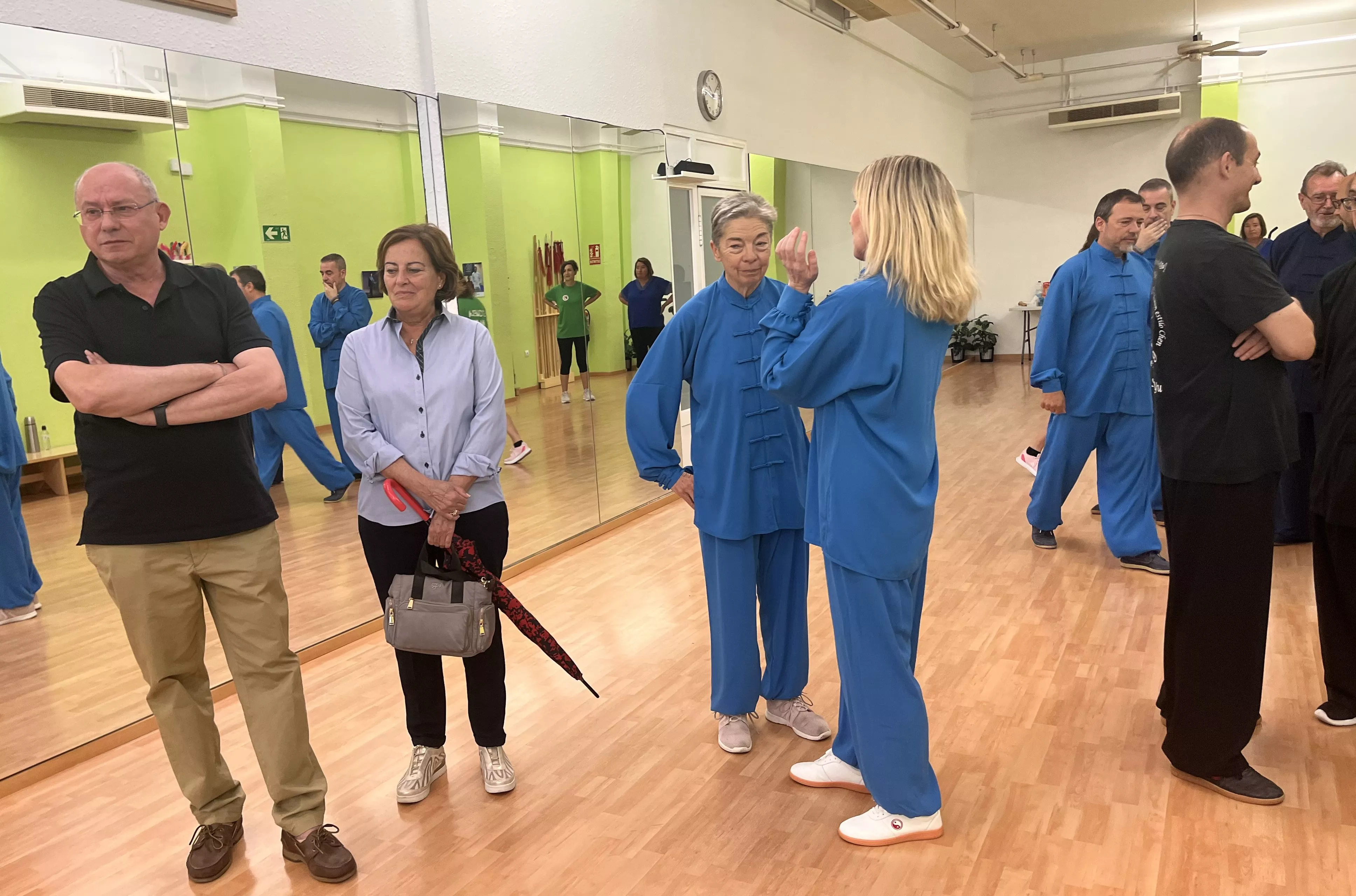 Visita del maestro Chen Sheng Yu a la Escuela de Tai Chi de Huesca. Foto Mercedes Manterola