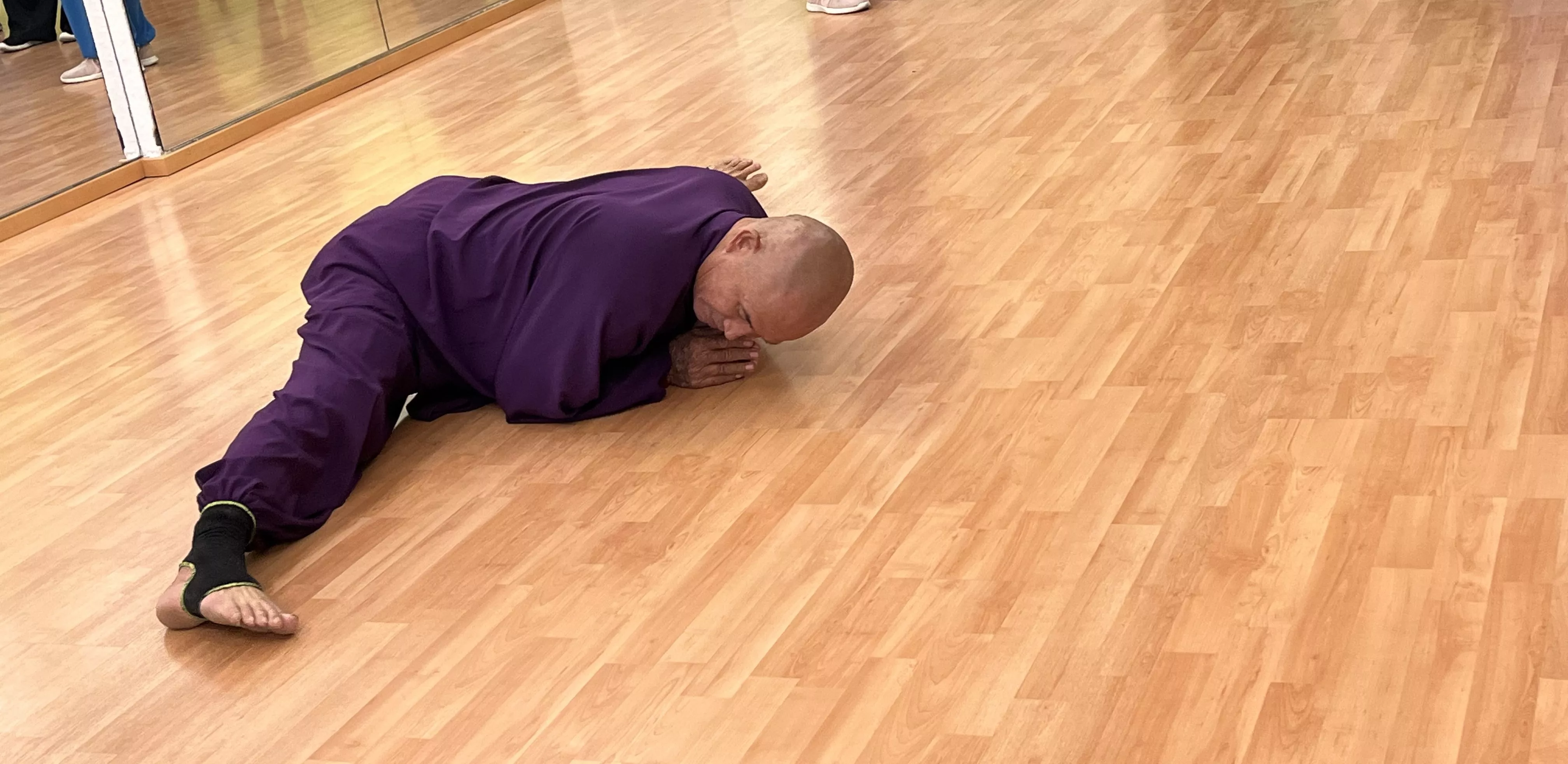 Visita del maestro Chen Sheng Yu a la Escuela de Tai Chi de Huesca. Foto Mercedes Manterola