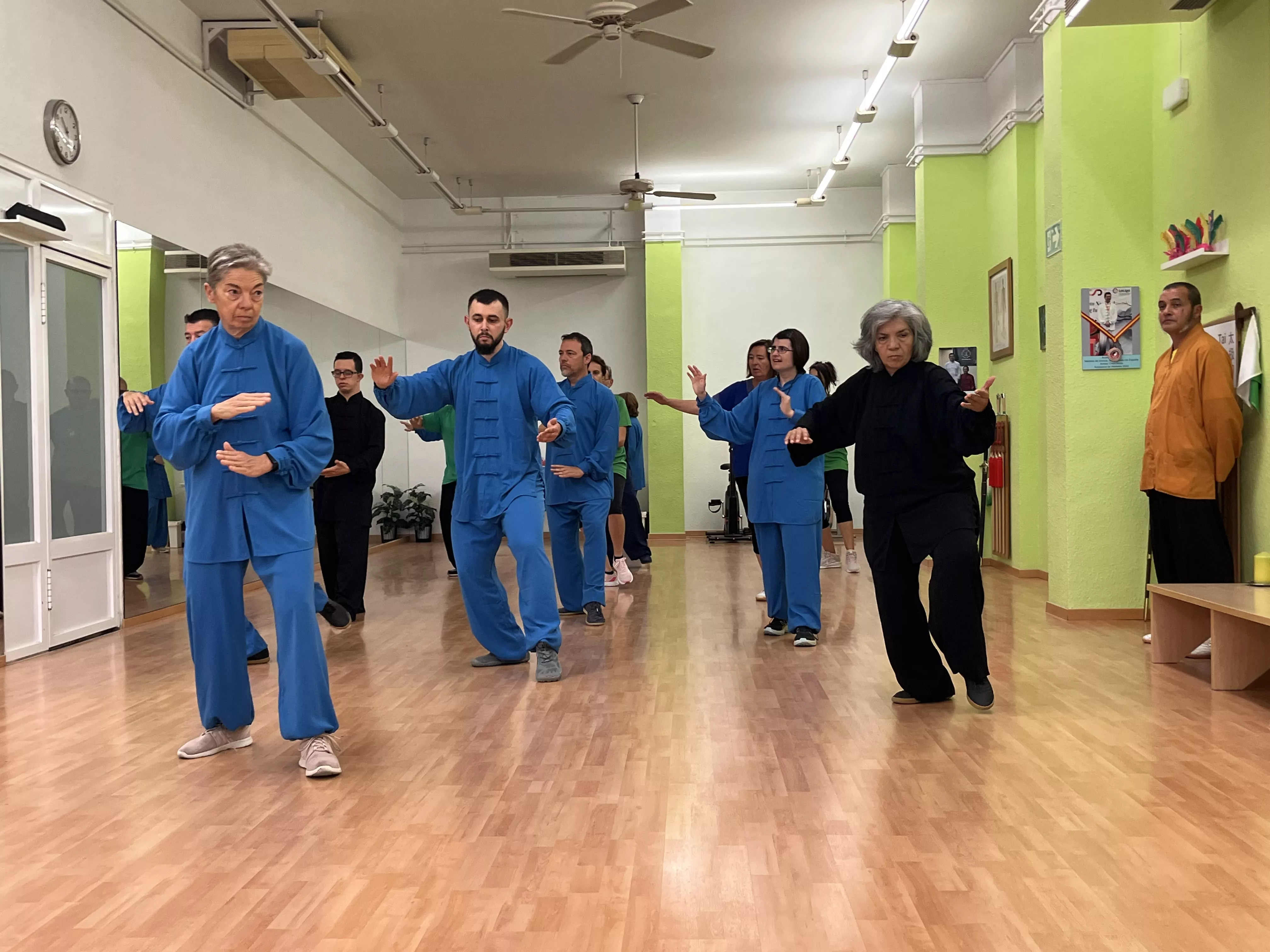 Visita del maestro Chen Sheng Yu a la Escuela de Tai Chi de Huesca. Foto Mercedes Manterola