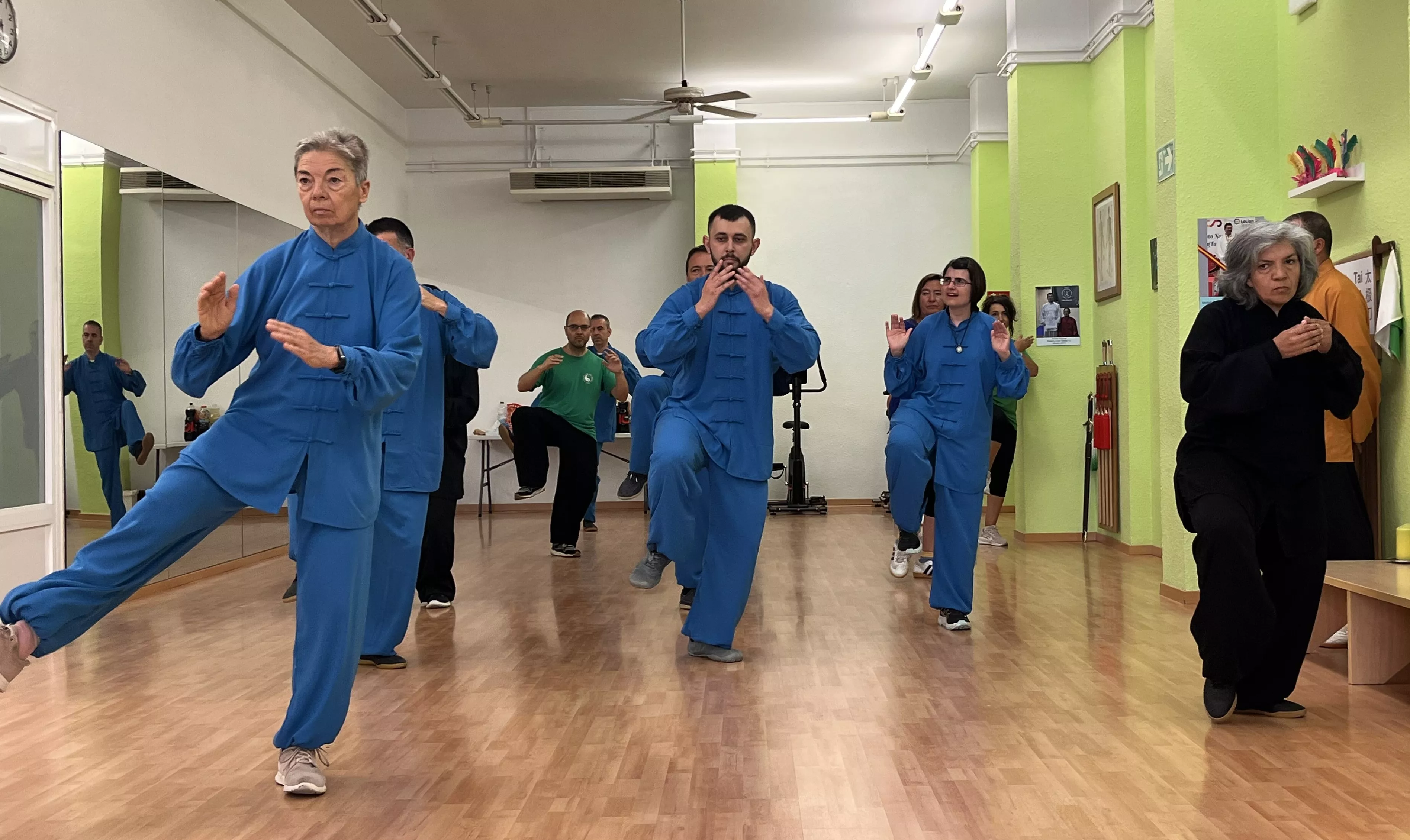 Visita del maestro Chen Sheng Yu a la Escuela de Tai Chi de Huesca. Foto Mercedes Manterola