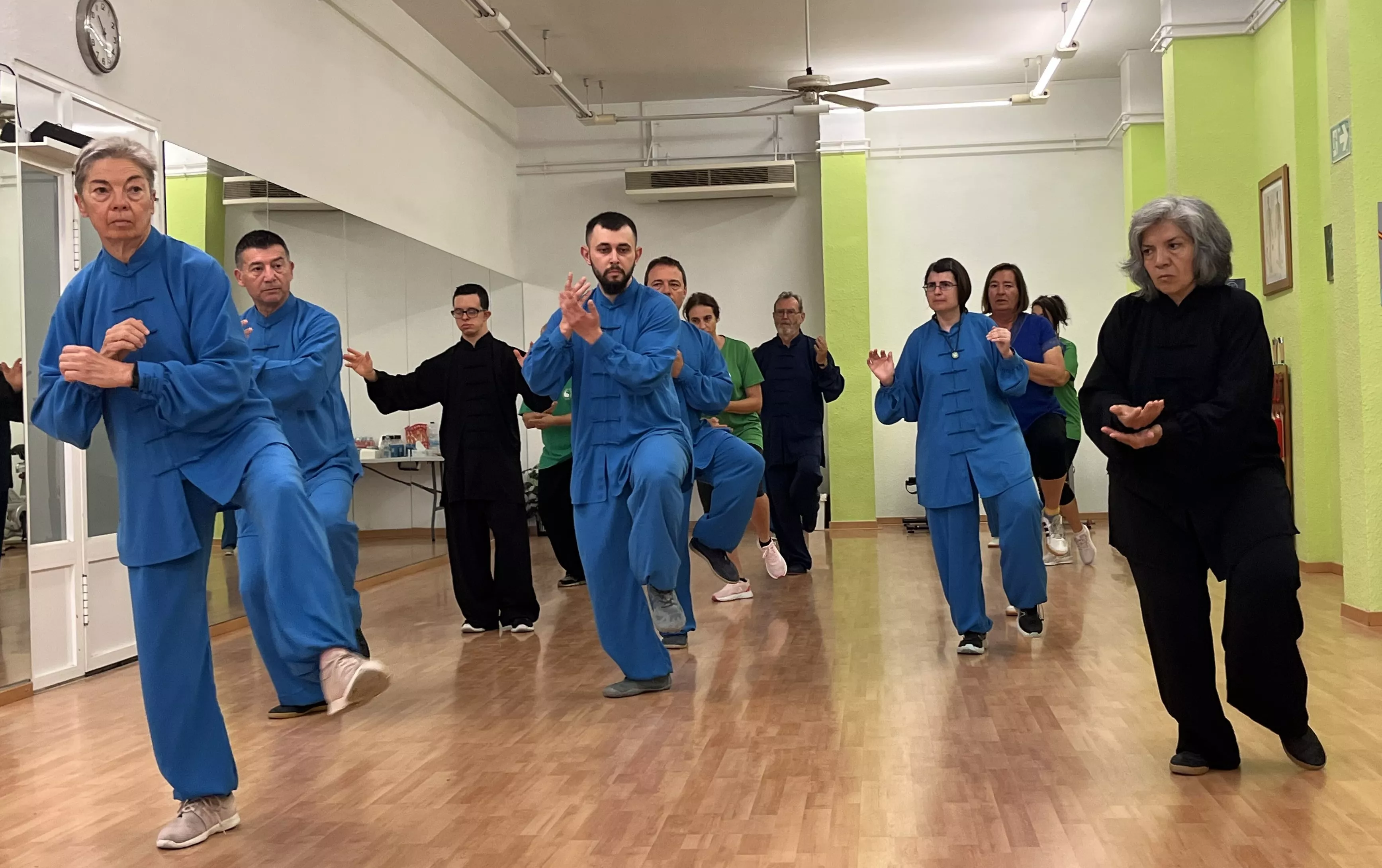 Visita del maestro Chen Sheng Yu a la Escuela de Tai Chi de Huesca. Foto Mercedes Manterola