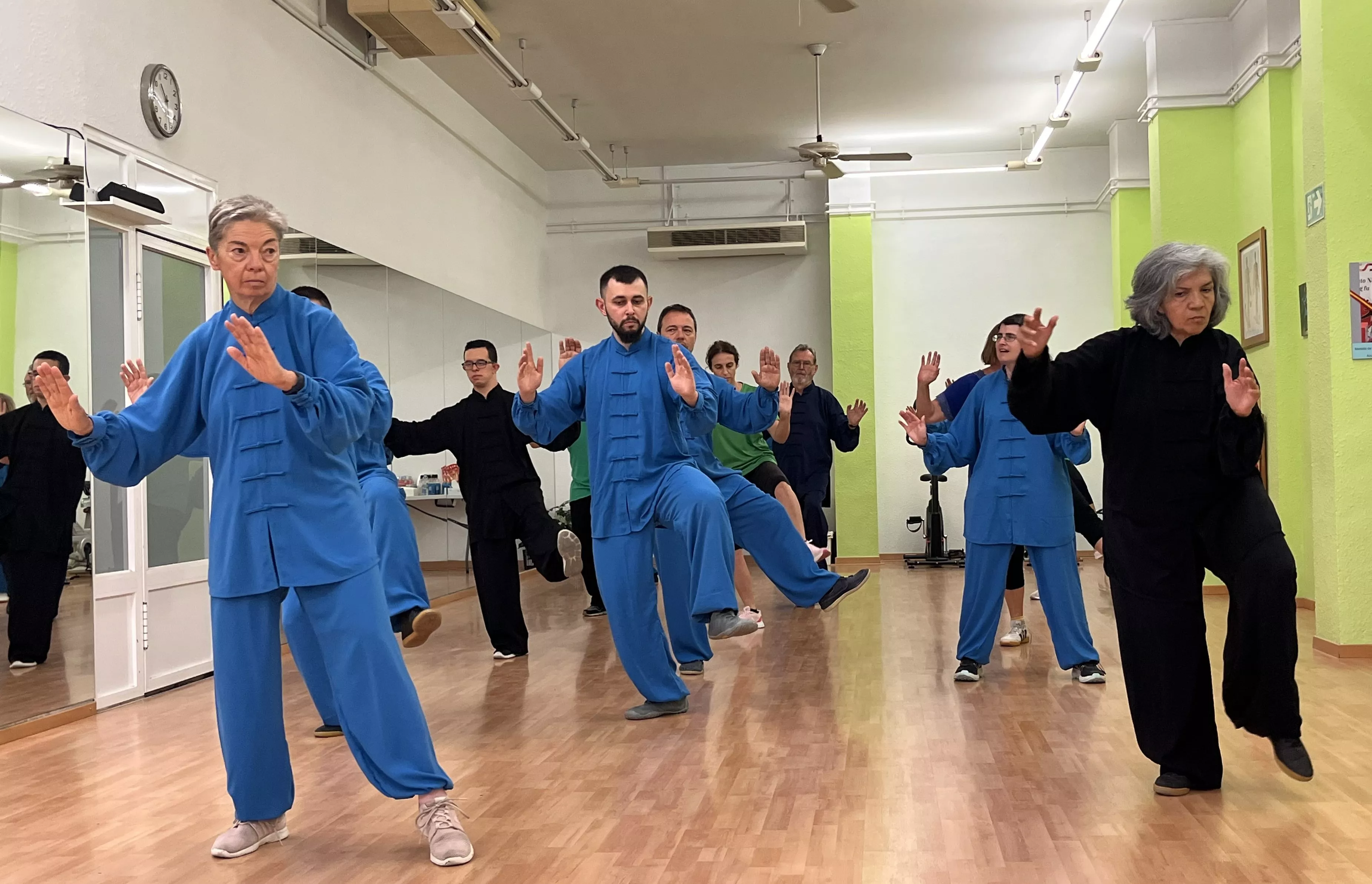 Visita del maestro Chen Sheng Yu a la Escuela de Tai Chi de Huesca. Foto Mercedes Manterola