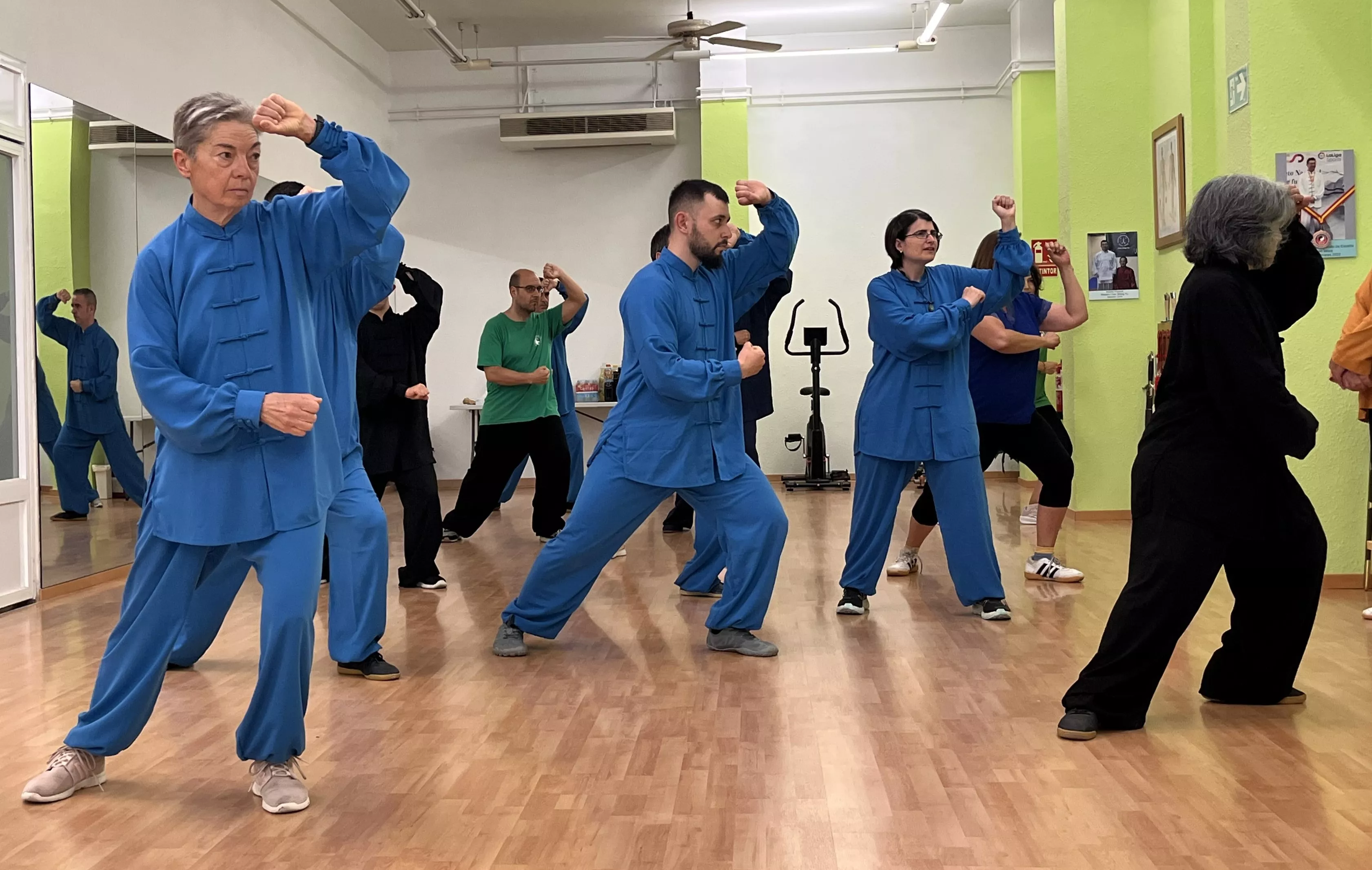 Visita del maestro Chen Sheng Yu a la Escuela de Tai Chi de Huesca. Foto Mercedes Manterola