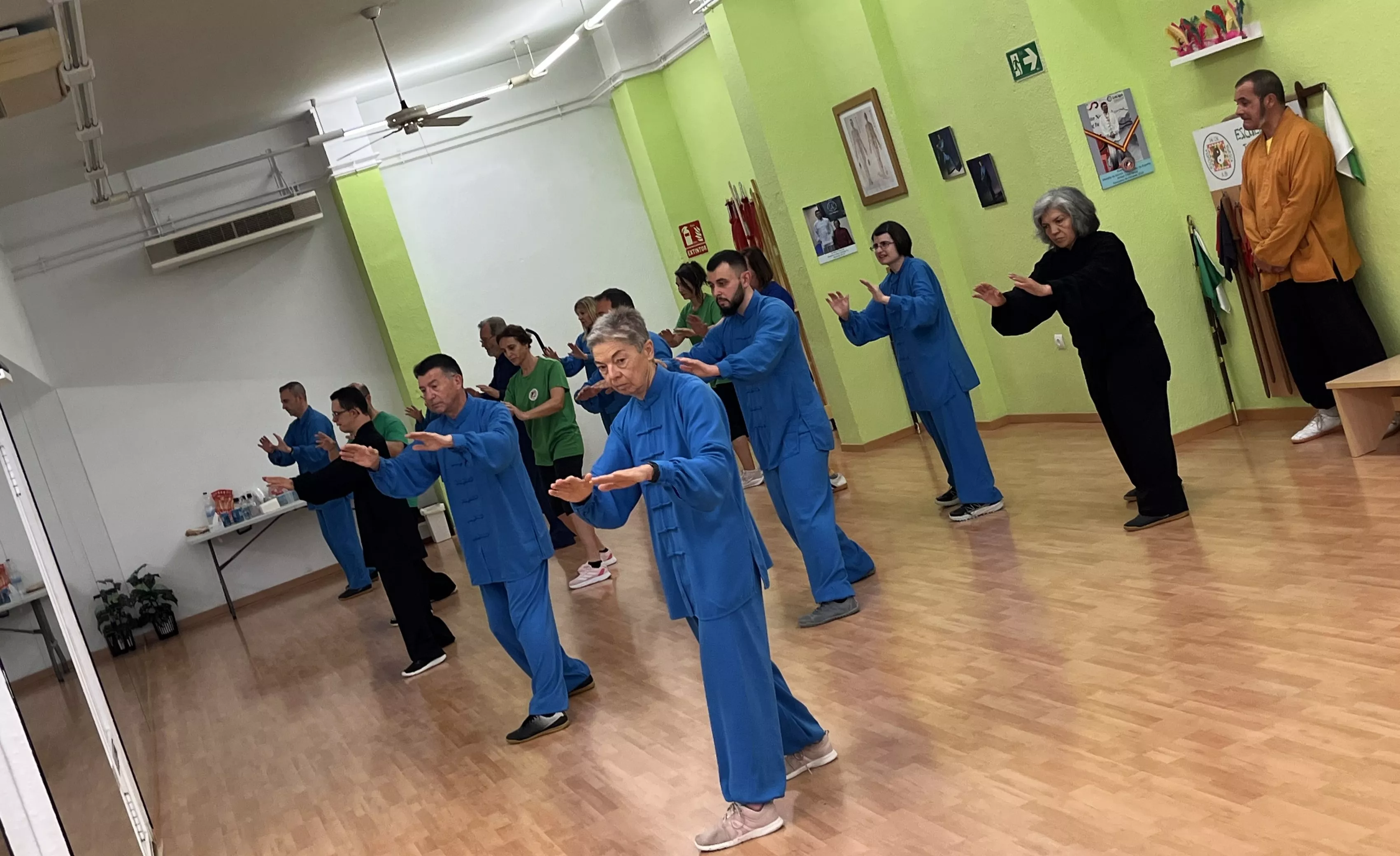 Visita del maestro Chen Sheng Yu a la Escuela de Tai Chi de Huesca. Foto Mercedes Manterola