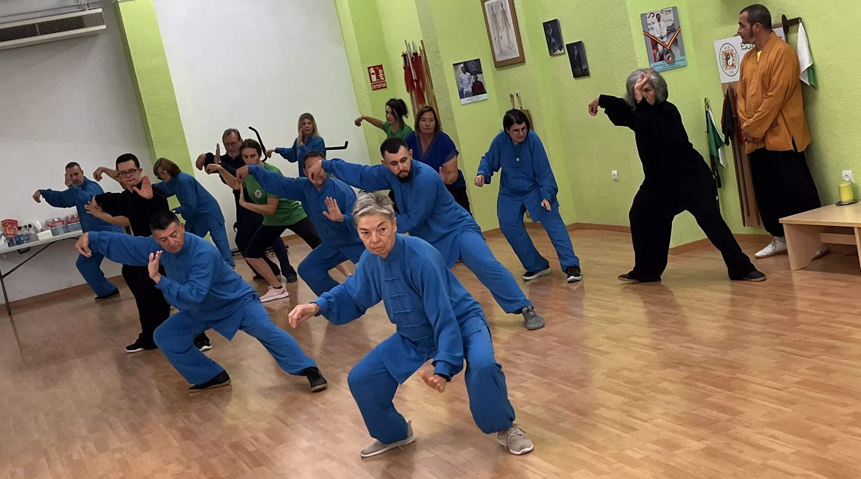 Visita del maestro Chen Sheng Yu a la Escuela de Tai Chi de Huesca. Foto Mercedes Manterola