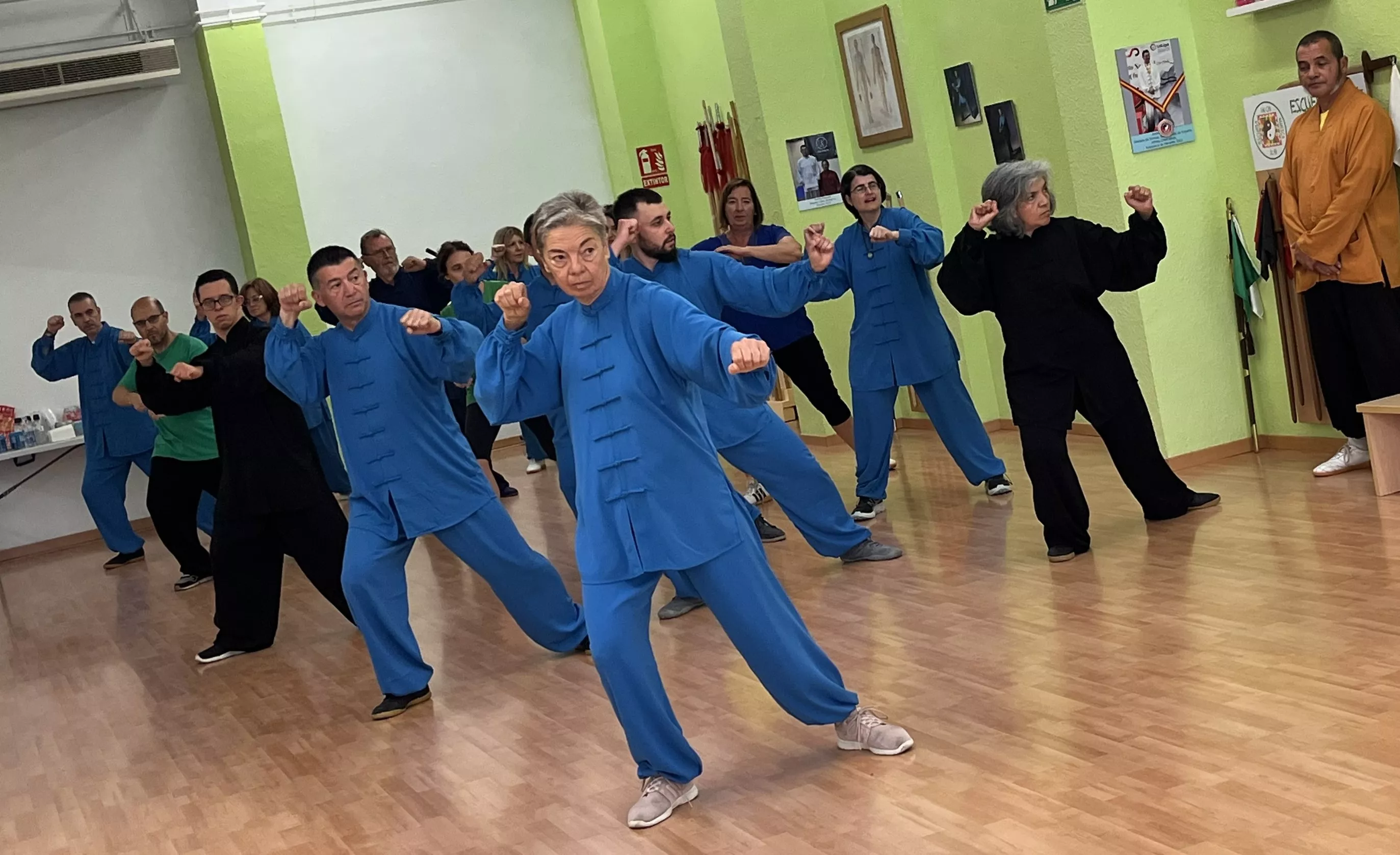 Visita del maestro Chen Sheng Yu a la Escuela de Tai Chi de Huesca. Foto Mercedes Manterola