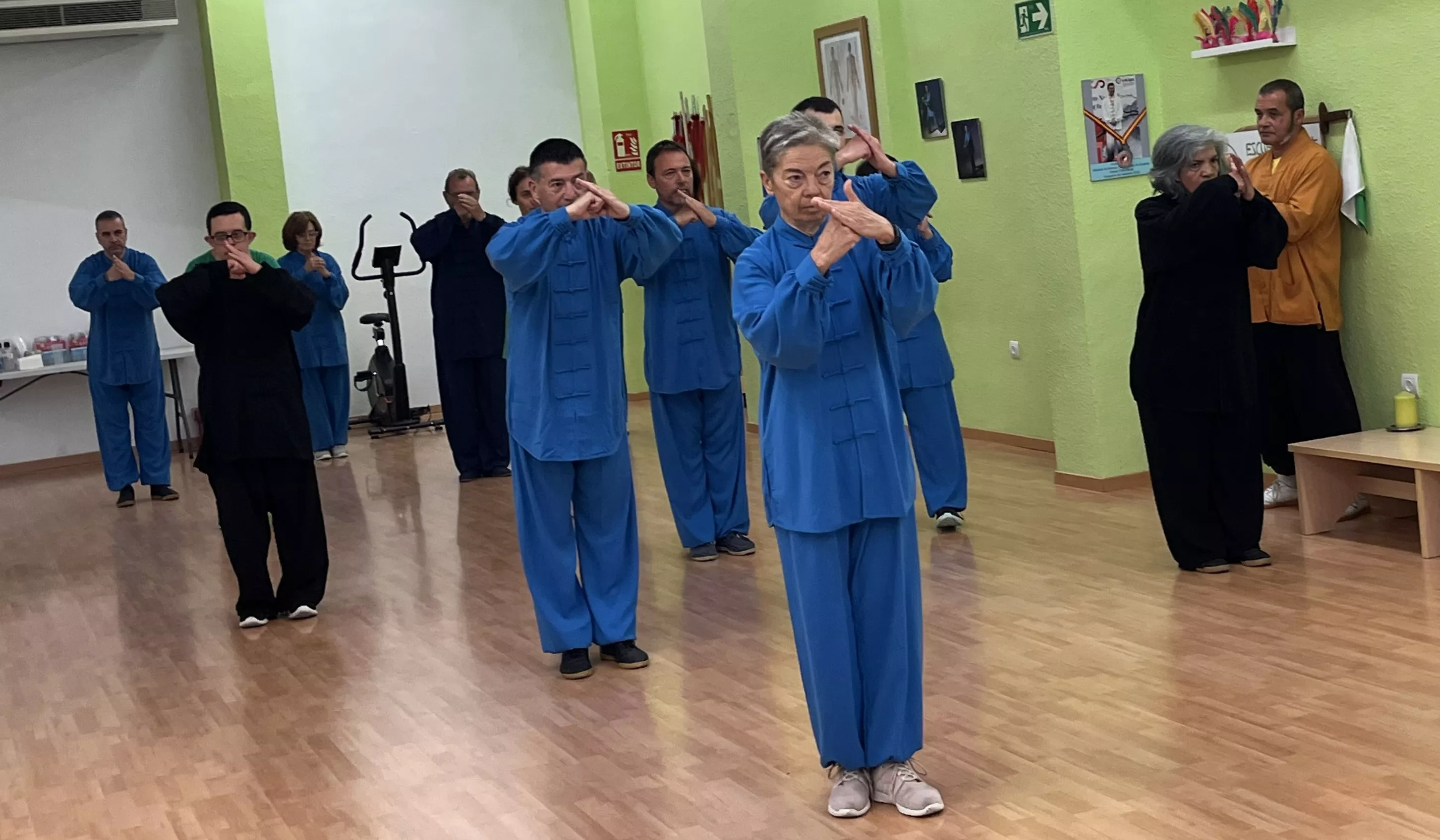 Visita del maestro Chen Sheng Yu a la Escuela de Tai Chi de Huesca. Foto Mercedes Manterola