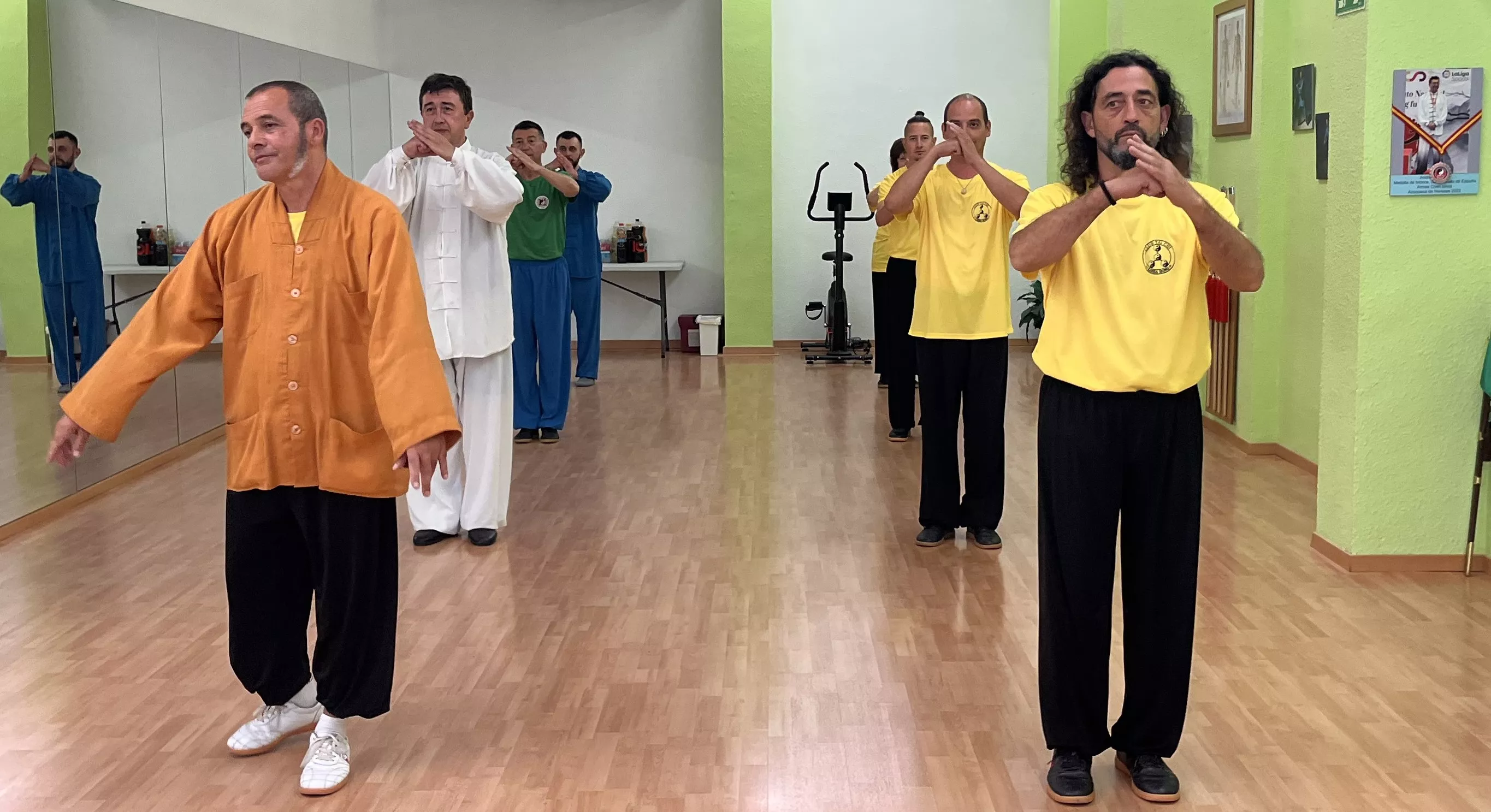 Visita del maestro Chen Sheng Yu a la Escuela de Tai Chi de Huesca. Foto Mercedes Manterola