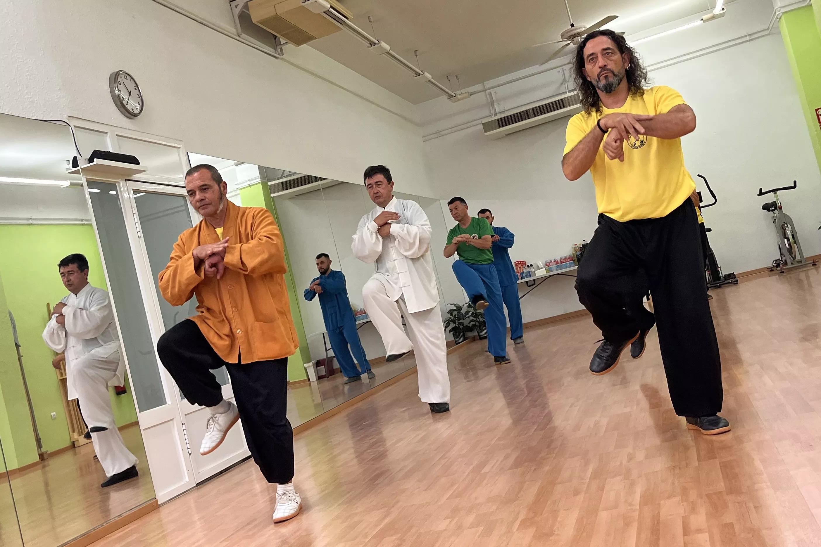 Visita del maestro Chen Sheng Yu a la Escuela de Tai Chi de Huesca. Foto Mercedes Manterola