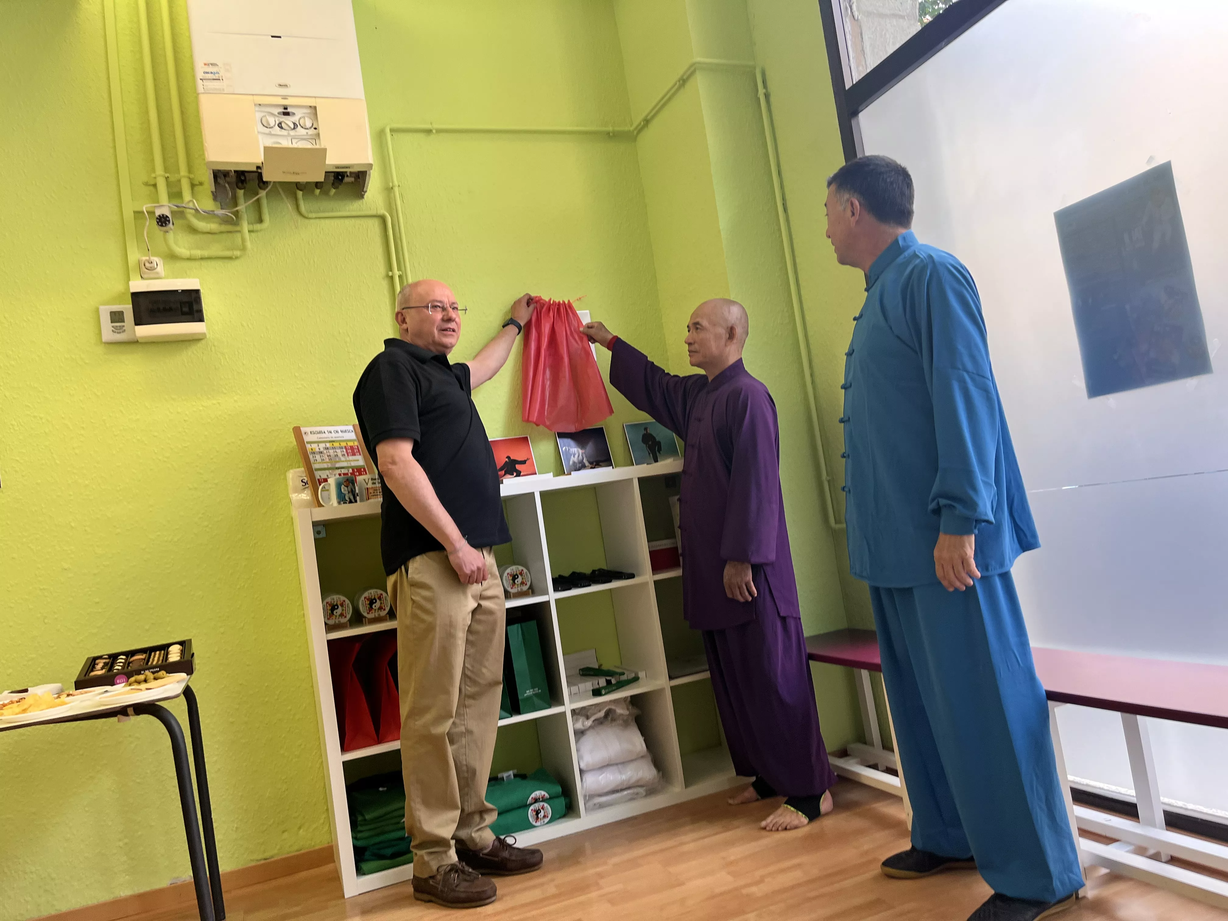 Visita del maestro Chen Sheng Yu a la Escuela de Tai Chi de Huesca. Foto Mercedes Manterola