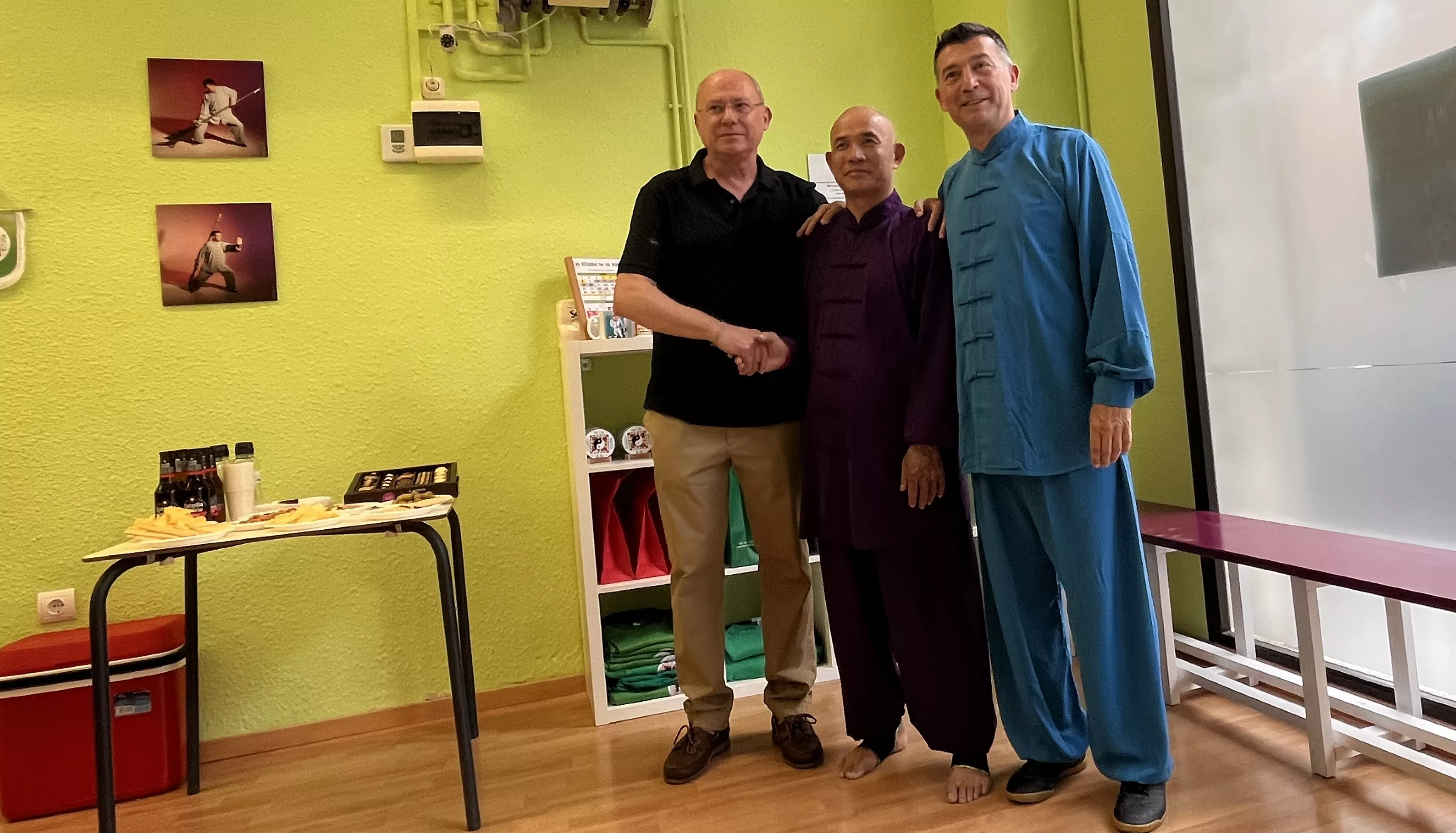 Visita del maestro Chen Sheng Yu a la Escuela de Tai Chi de Huesca. Foto Mercedes Manterola