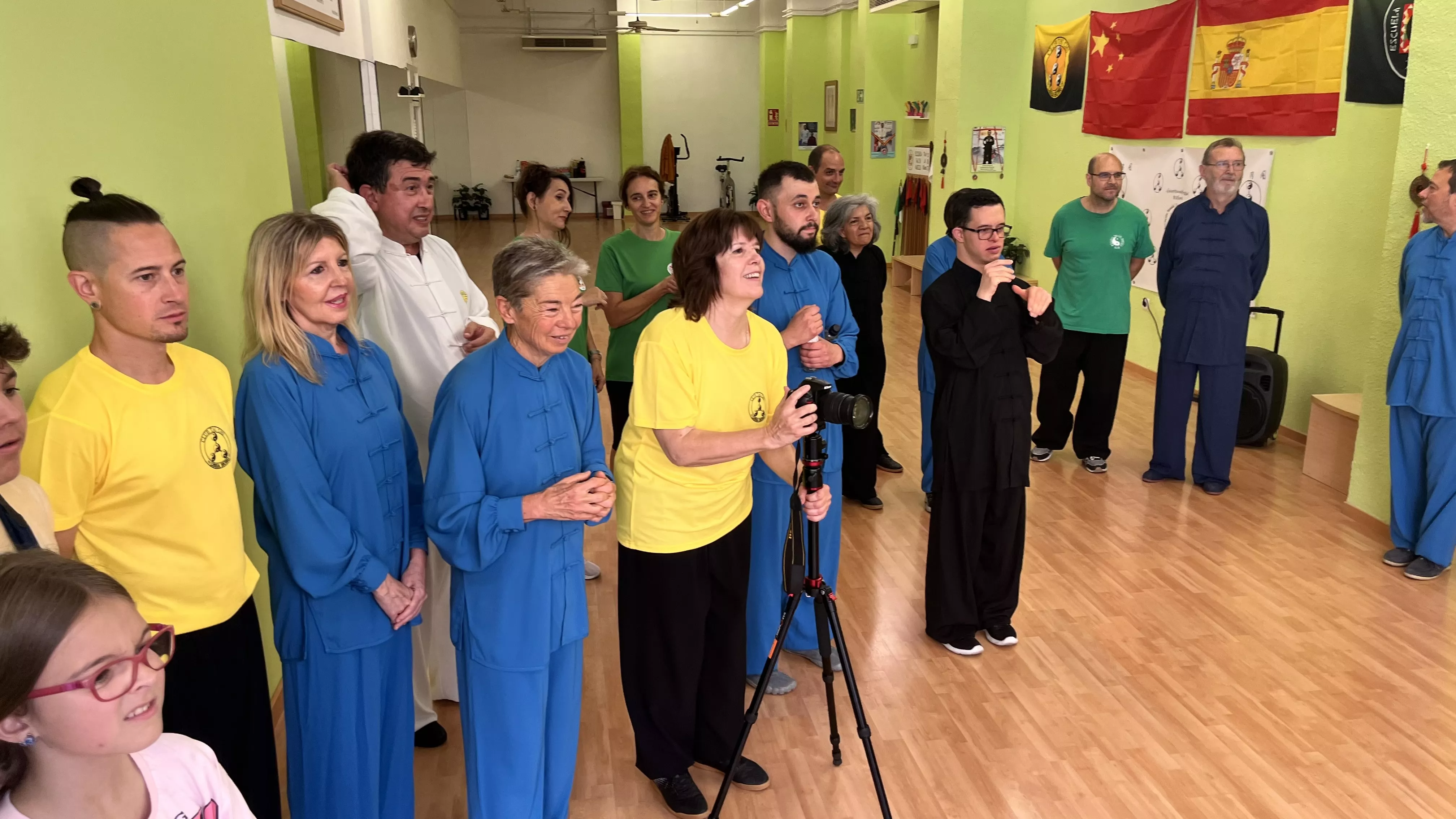 Visita del maestro Chen Sheng Yu a la Escuela de Tai Chi de Huesca. Foto Mercedes Manterola