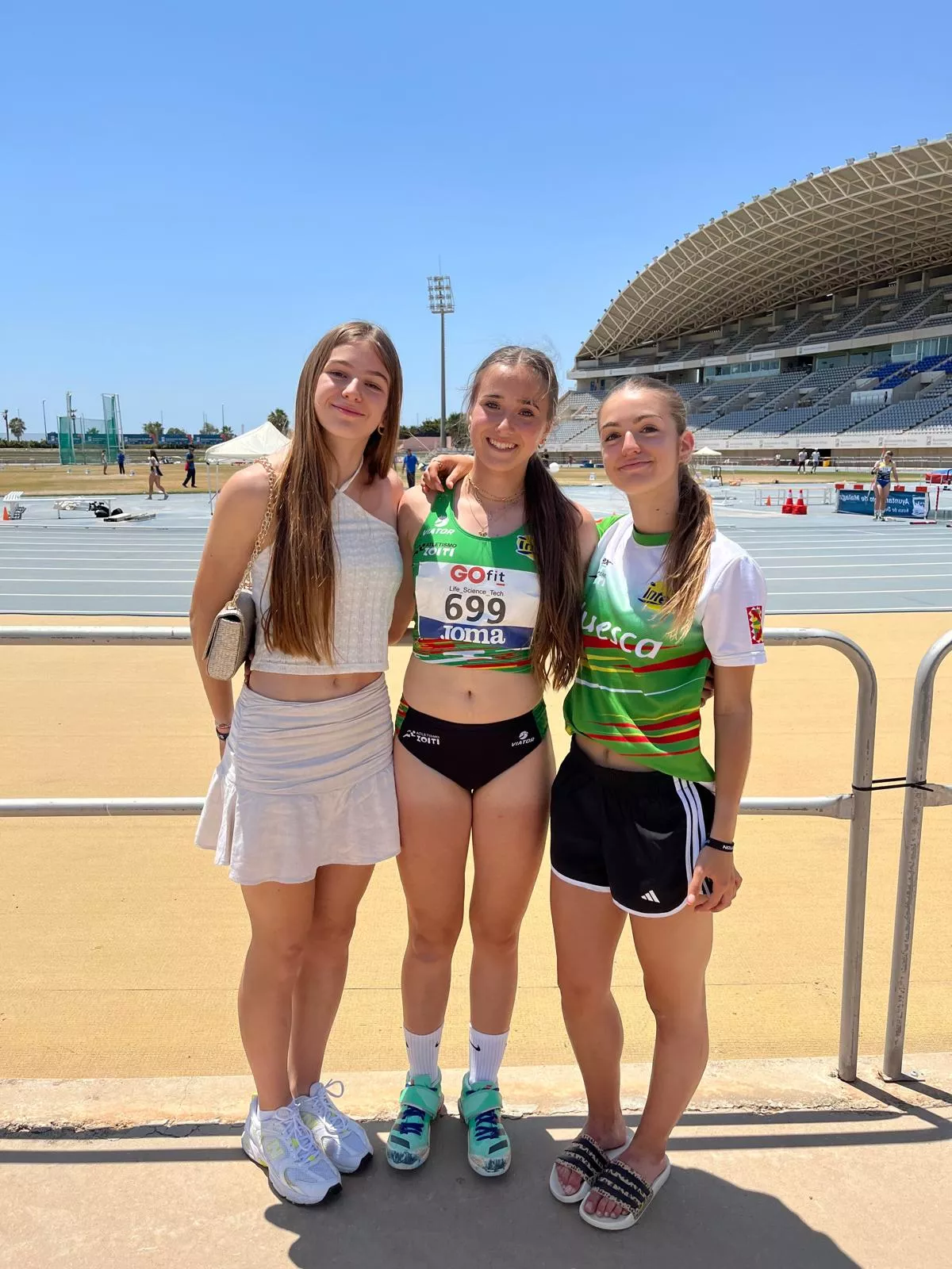 Las tres zoitistas en Málaga: Carla Bueno, María Laguarta y Sara Latorre