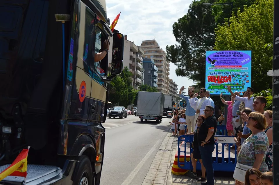 Los transportistas celebran San Cristóbal en Monzón.