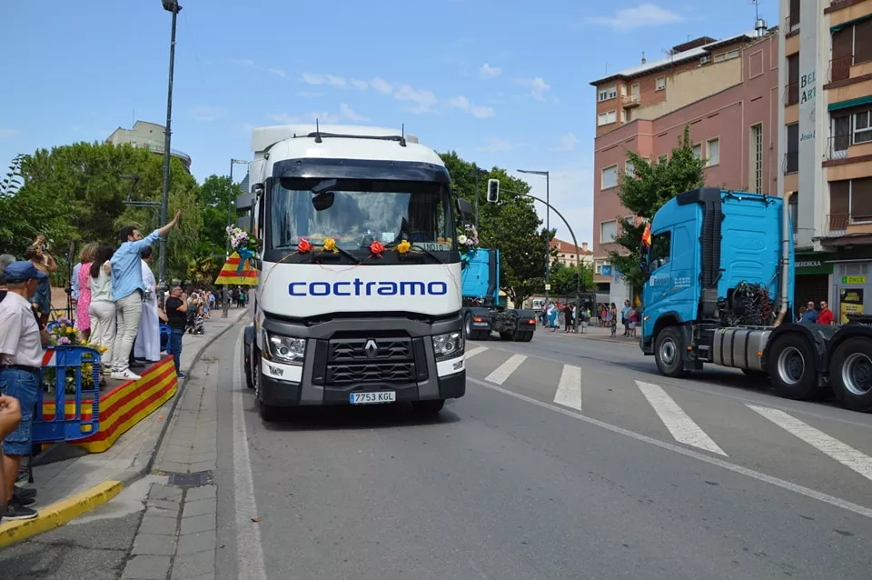 Los transportistas celebran San Cristóbal en Monzón.