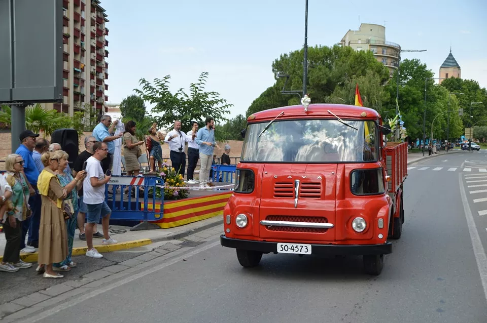 Los transportistas celebran San Cristóbal en Monzón.