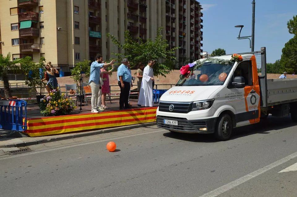 Los transportistas celebran San Cristóbal en Monzón.