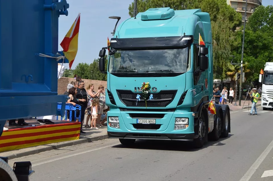Los transportistas celebran San Cristóbal en Monzón.