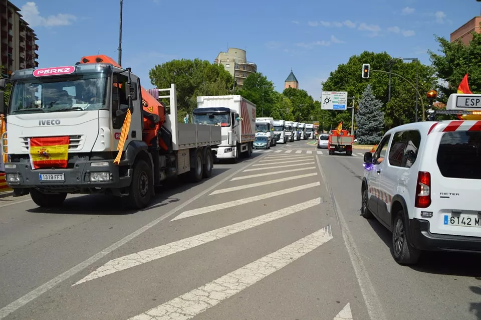 Los transportistas celebran San Cristóbal en Monzón.