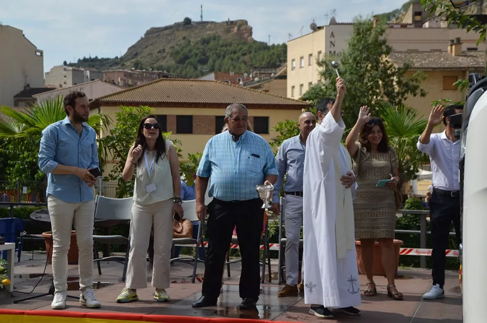 Los transportistas celebran San Cristóbal en Monzón.