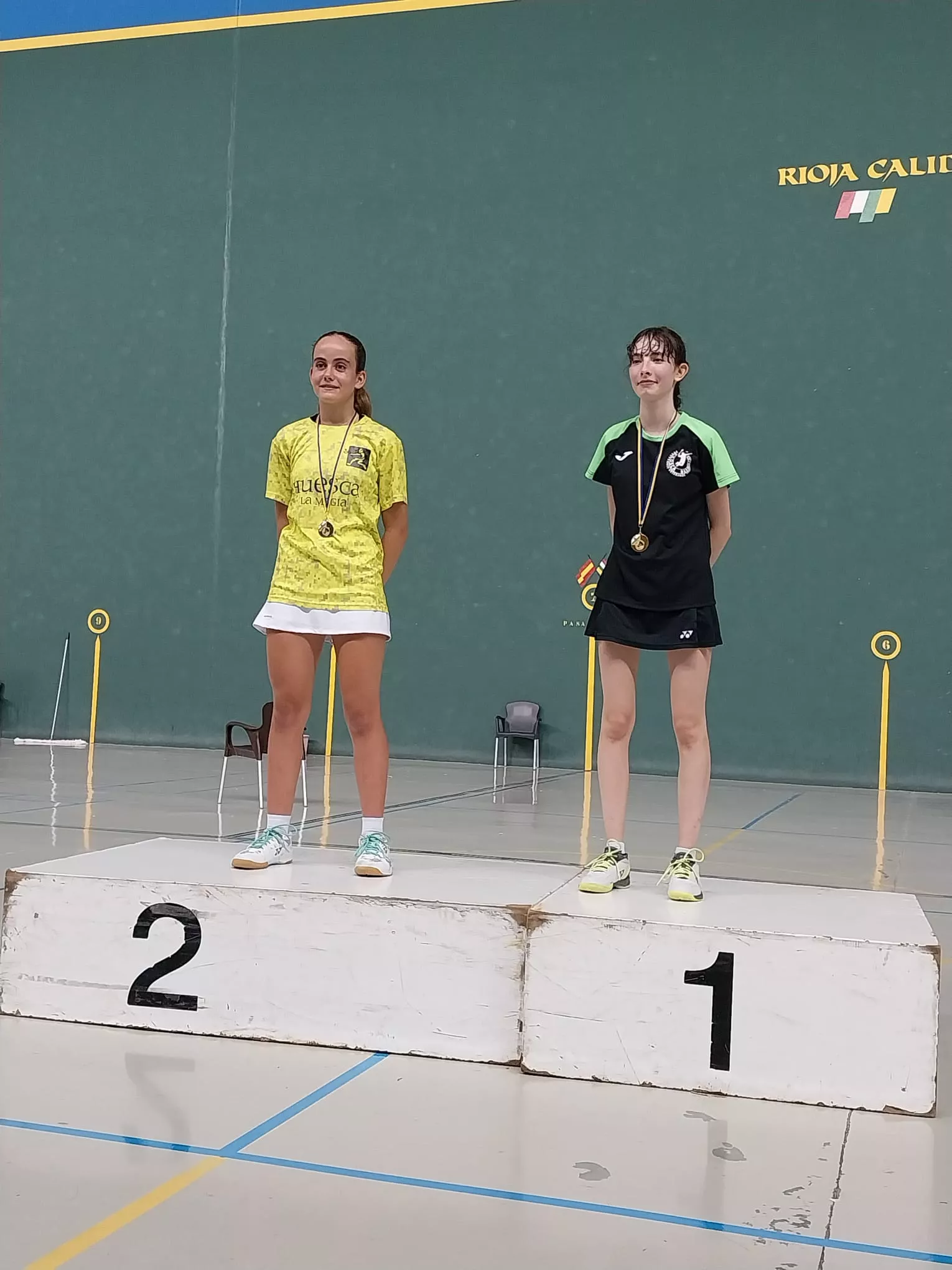 Emma Bibián y Amanda Dieste, campeona y subcampeona individual S 17